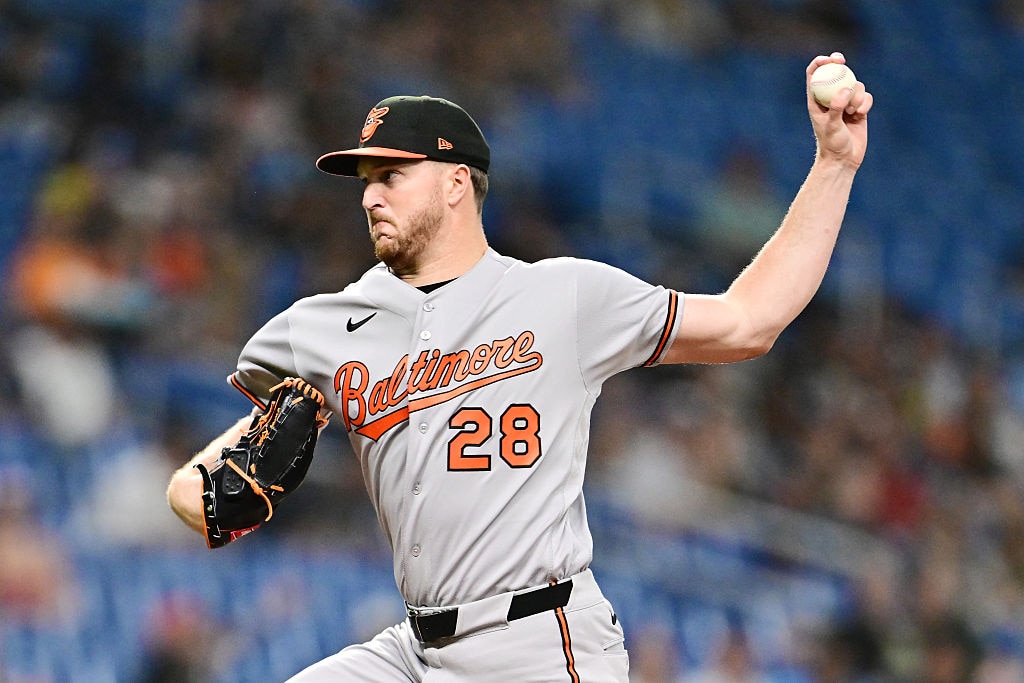Orioles left-hander Trevor Rogers delivers a pitch in the first inning against the Tampa Bay Rays on May 18.