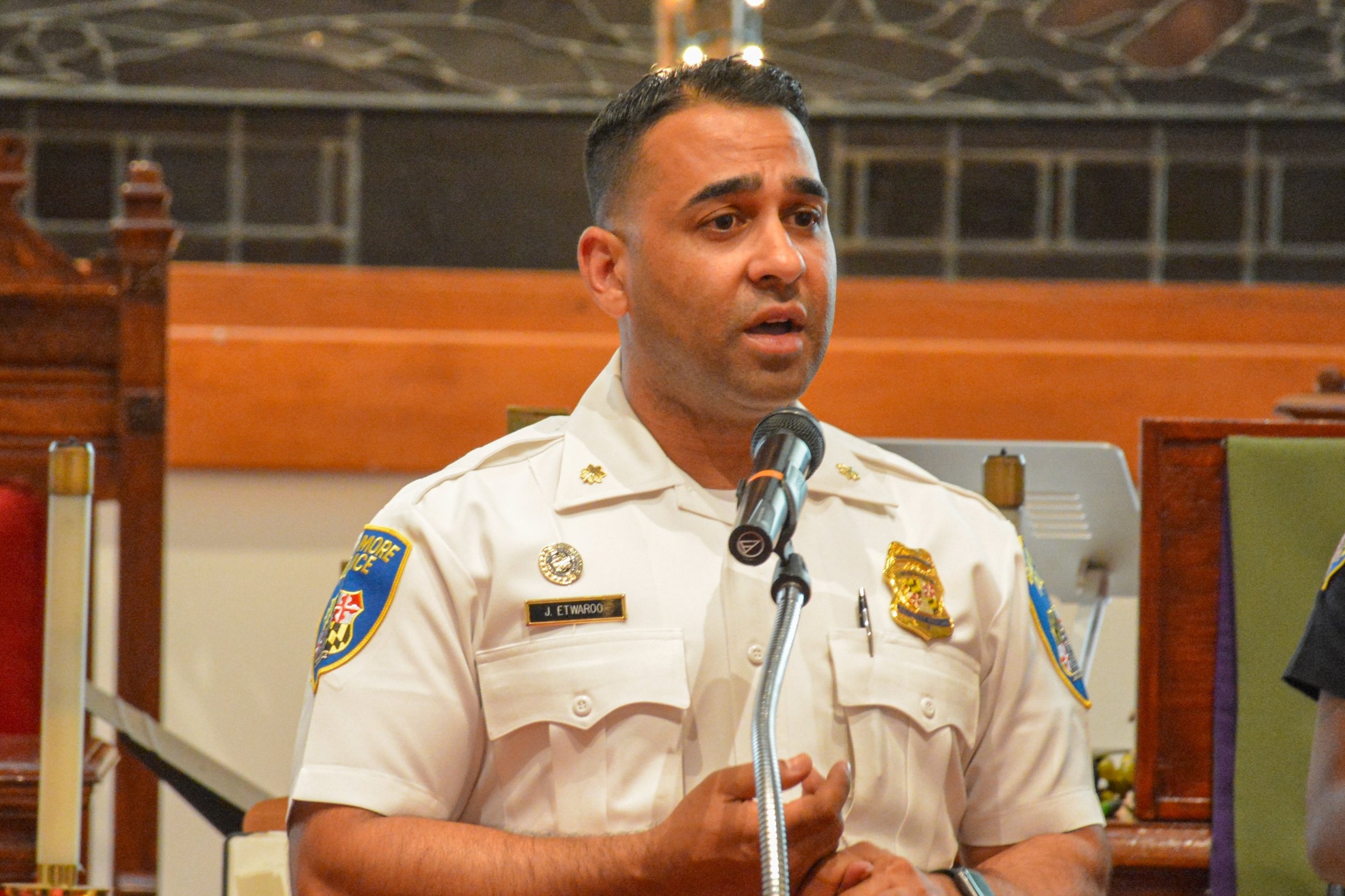 BPD's Major Etwaroo, along with the Eastern District's NCOs, BPD’s Chaplains, and the Victim Services Unit, recently joined the Oliver Community to provide essential resources and support to those affected by recent incidents.  Aug 23, 2024