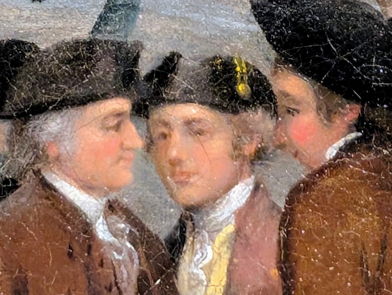 "The Burning of the Peggy Stewart" by James Peale has resurfaced, more than 175 years after it was last documented. Peale was living in Annapolis at the time of the Revolutionary act in 1775.