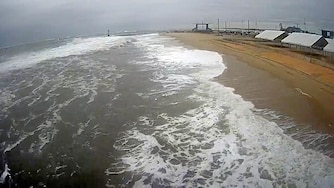 Setup for the Oceans Calling festival in Ocean City was disrupted due to weather conditions.
