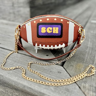 Custom football handbag
