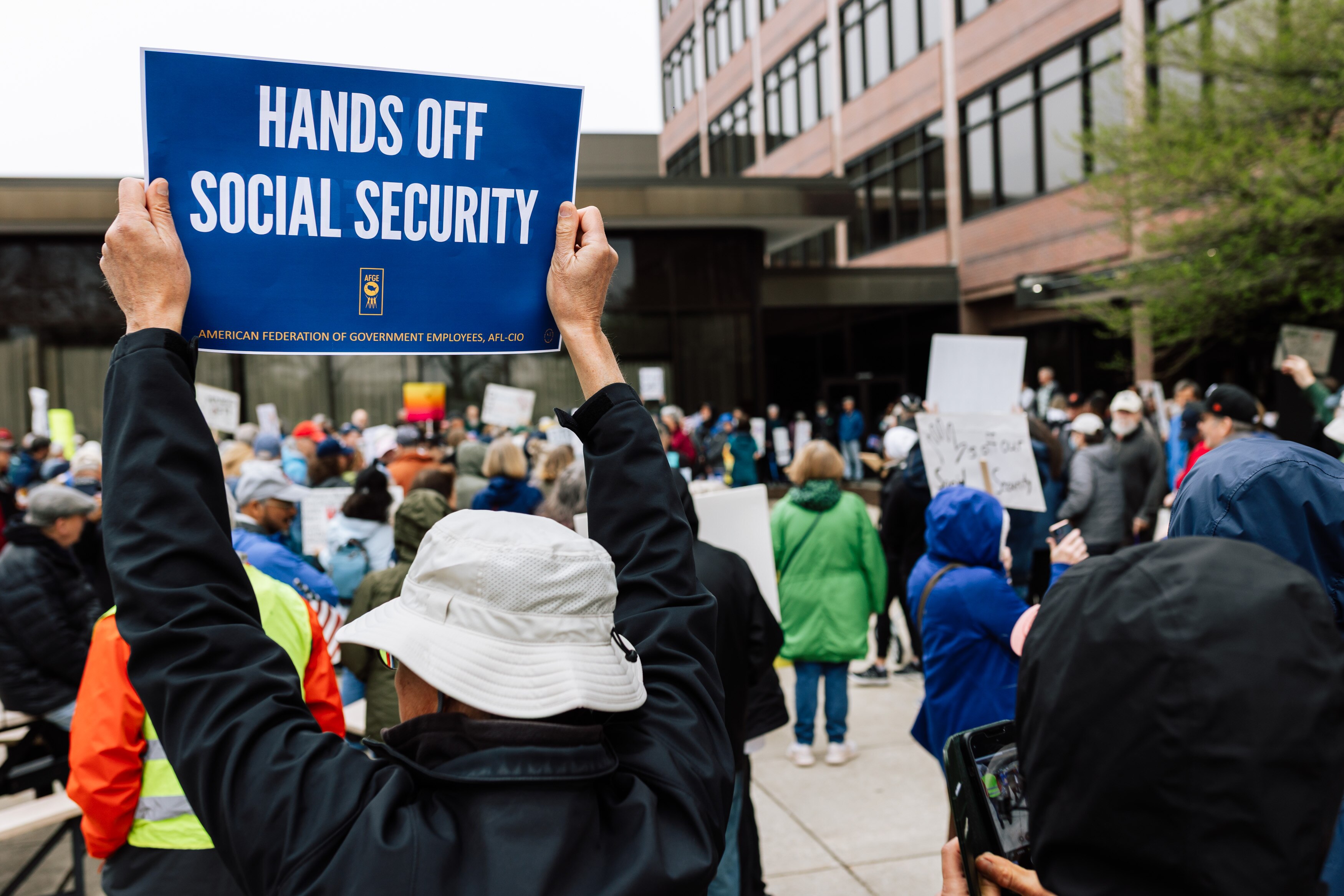 Earlier this month, hundreds of people showed up at the Social Security Administration headquarters in Woodlawn to protest Elon Musk and DOGE. 