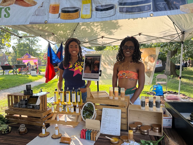 Ashley and Nora Duverneau of Krém au Krèm are among the vendors at the Haitian Caribbean festival on Aug. 9, 2026.