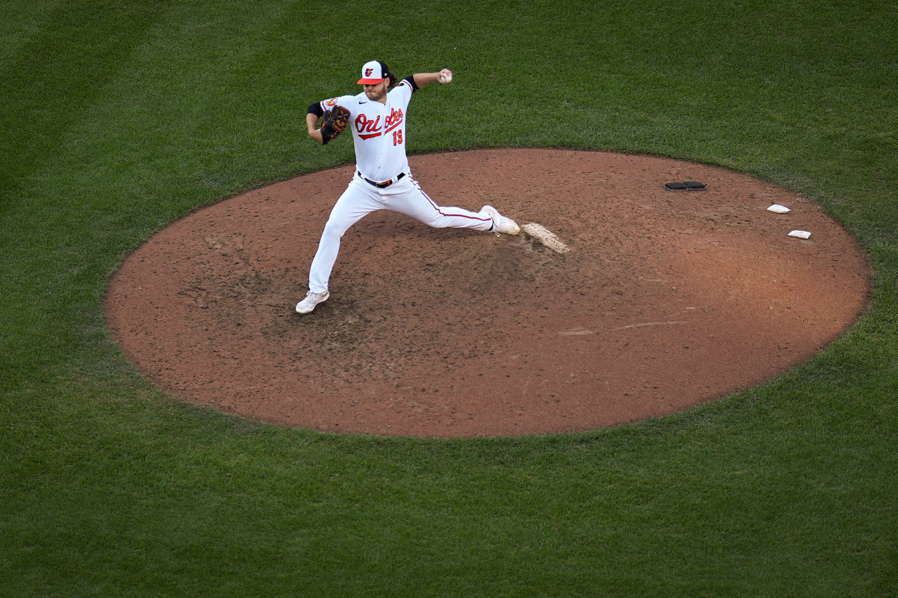 Orioles relief pitcher Cole Irvin pitches against the Boston Red Sox in the regular-season finale.
