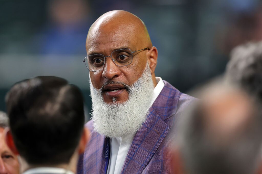 Tony Clark, executive director of MLB Players Association, looks on prior to Game 1 of the World Series between the Arizona Diamondbacks and the Texas Rangers in 2023.
