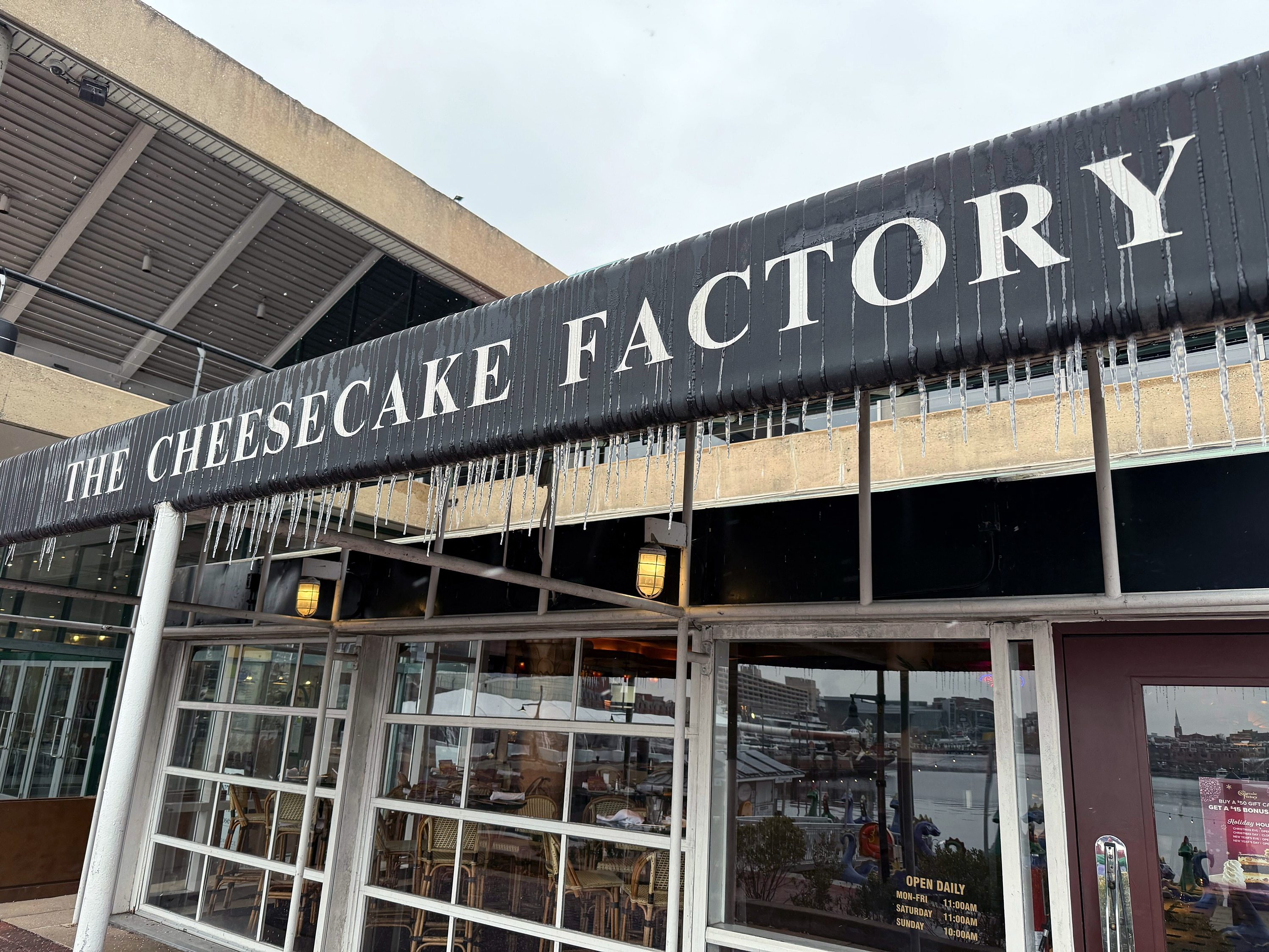 The Cheesecake Factory, one of the last holdouts of the changing Harborplace, will close in January,