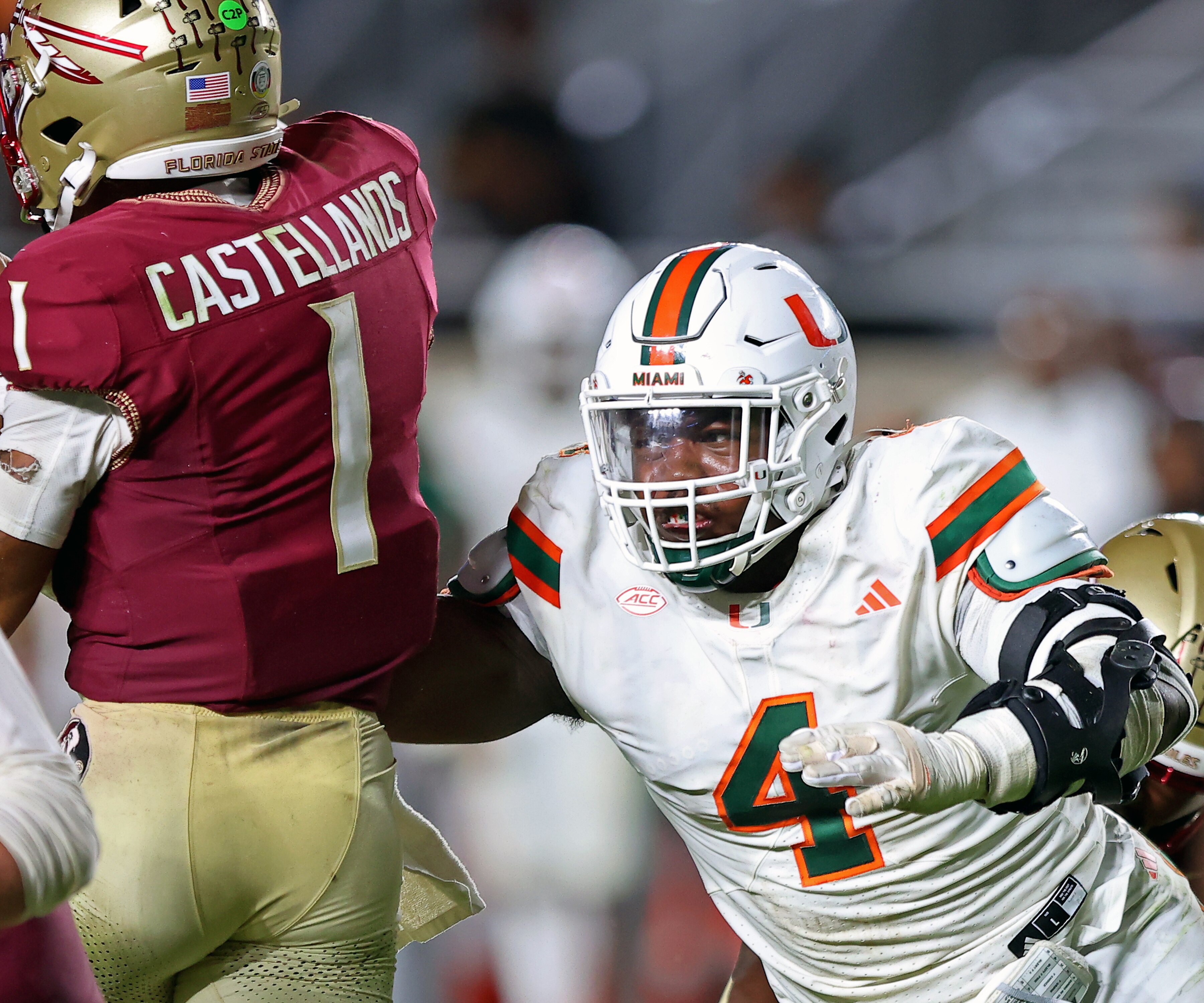 Miami edge rusher Rueben Bain checks the boxes when it comes to the Ravens’ criteria for a No. 1 draft pick.