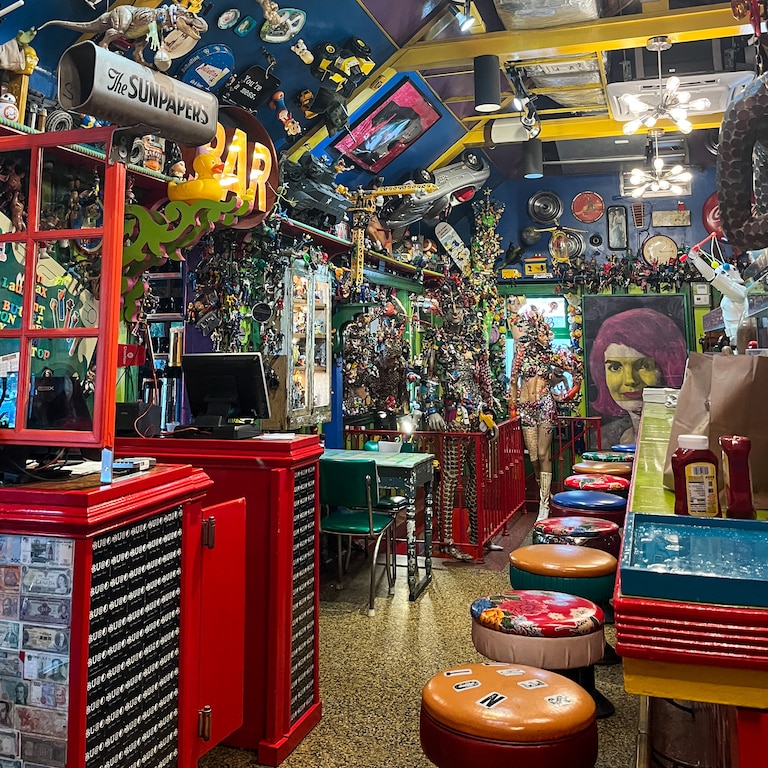 The interior of PaperMoon Diner in Baltimore's Remington neighborhood.