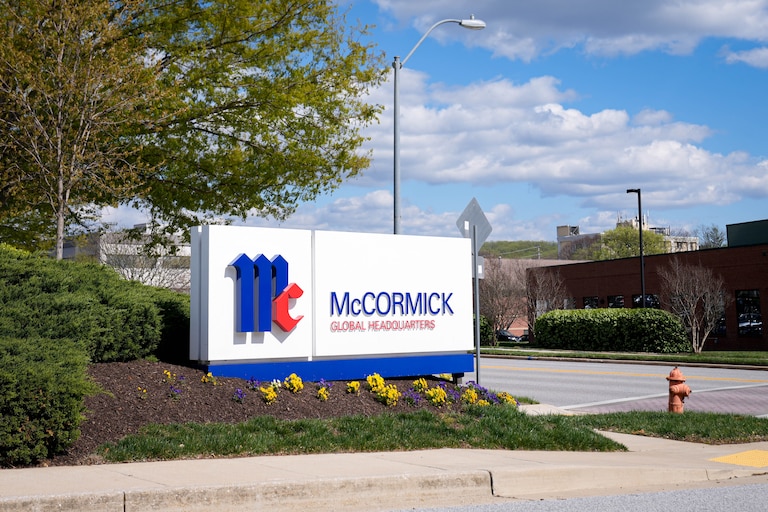 The exterior of McCormick & Company's global headquarters in Hunt Valley, Md. on Wednesday, April 16, 2025.
