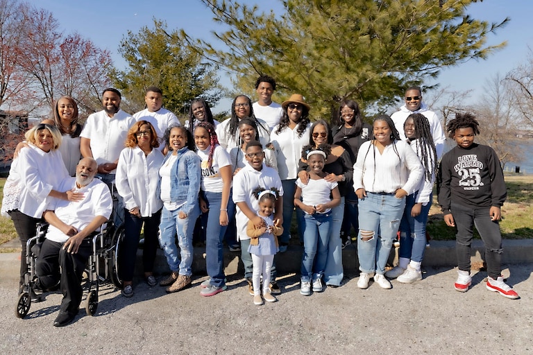 Deborah Harris raised all her children in Cherry Hill. Today, her large family filled with grandchildren and great grandchildren often visit her in the neighborhood.