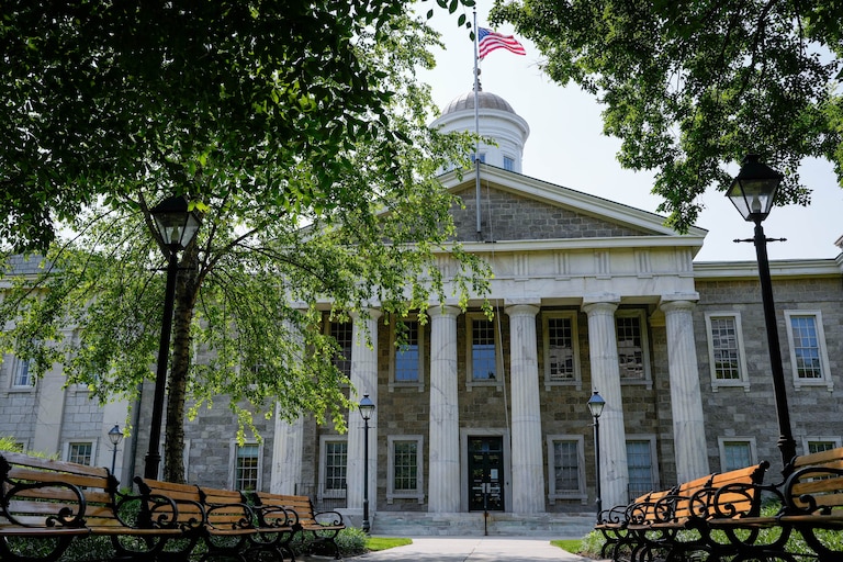 Exterior of the Baltimore County Historic Courthouse, the county government headquarters, in Towson, Md. on Monday, June 2, 2025.