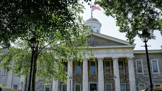Exterior of the Baltimore County Historic Courthouse, the county government headquarters, in Towson, Md. on Monday, June 2, 2025.