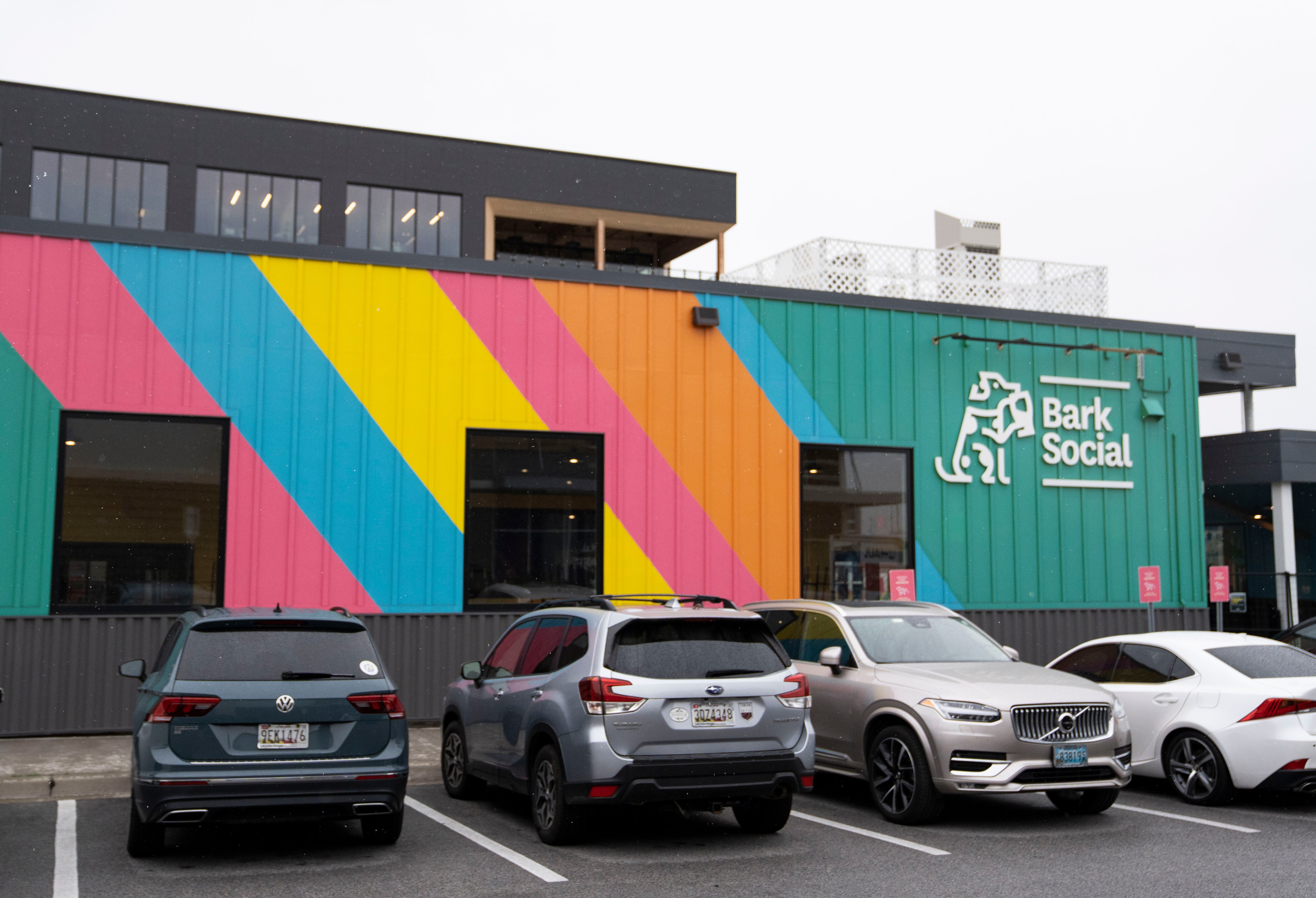 The now-closed Bark Social location on Boston Street in Baltimore in 2024. 