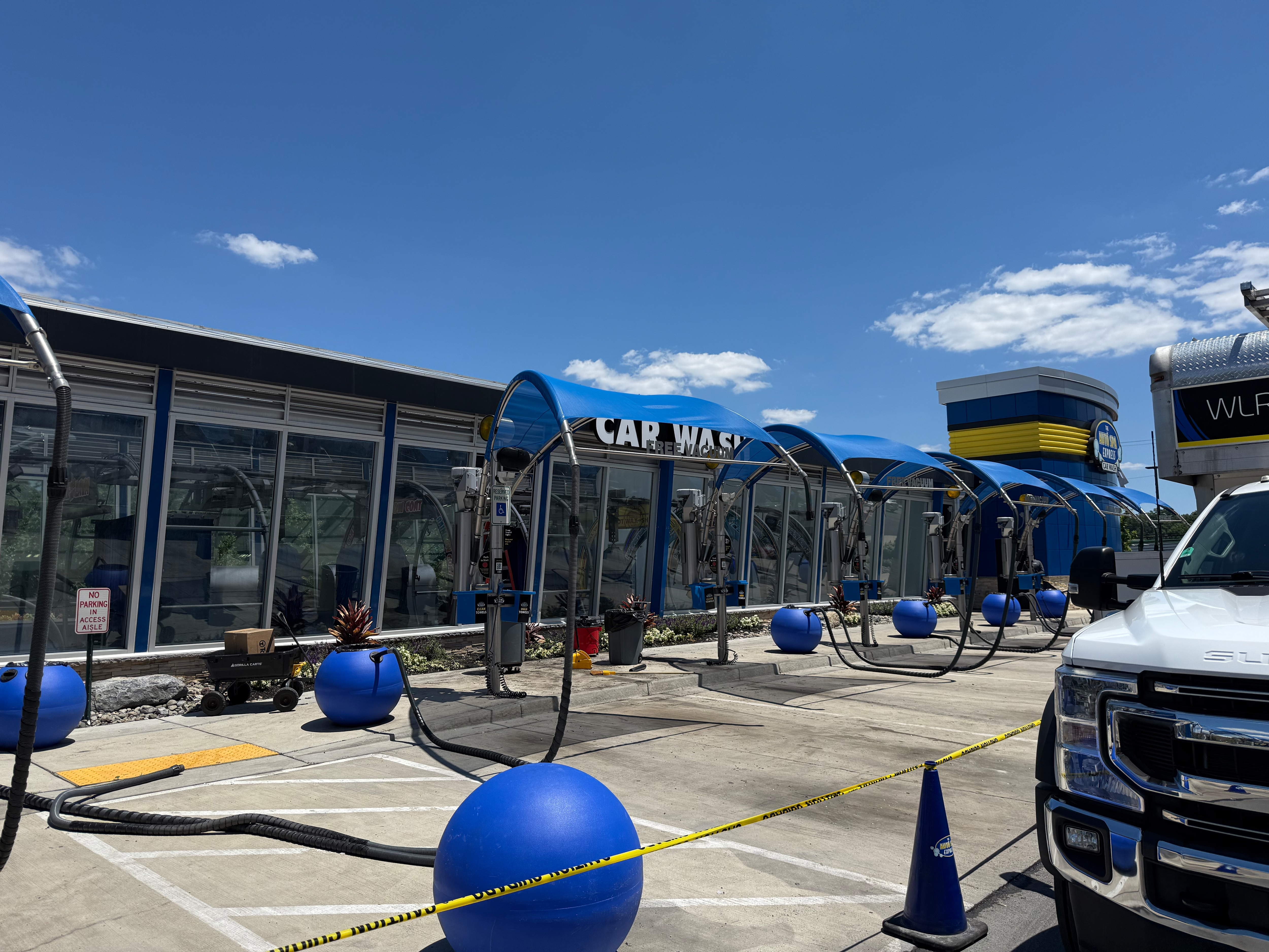 A vehicle crashed into a car wash in Halethorpe on Wednesday (June 24, 2026), shattering a window and closing down the business for the day.