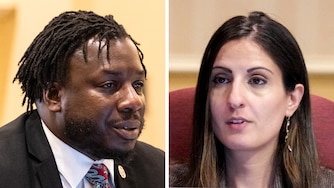 Del. Malcolm Ruff, left, and Sen. Dalya Attar.