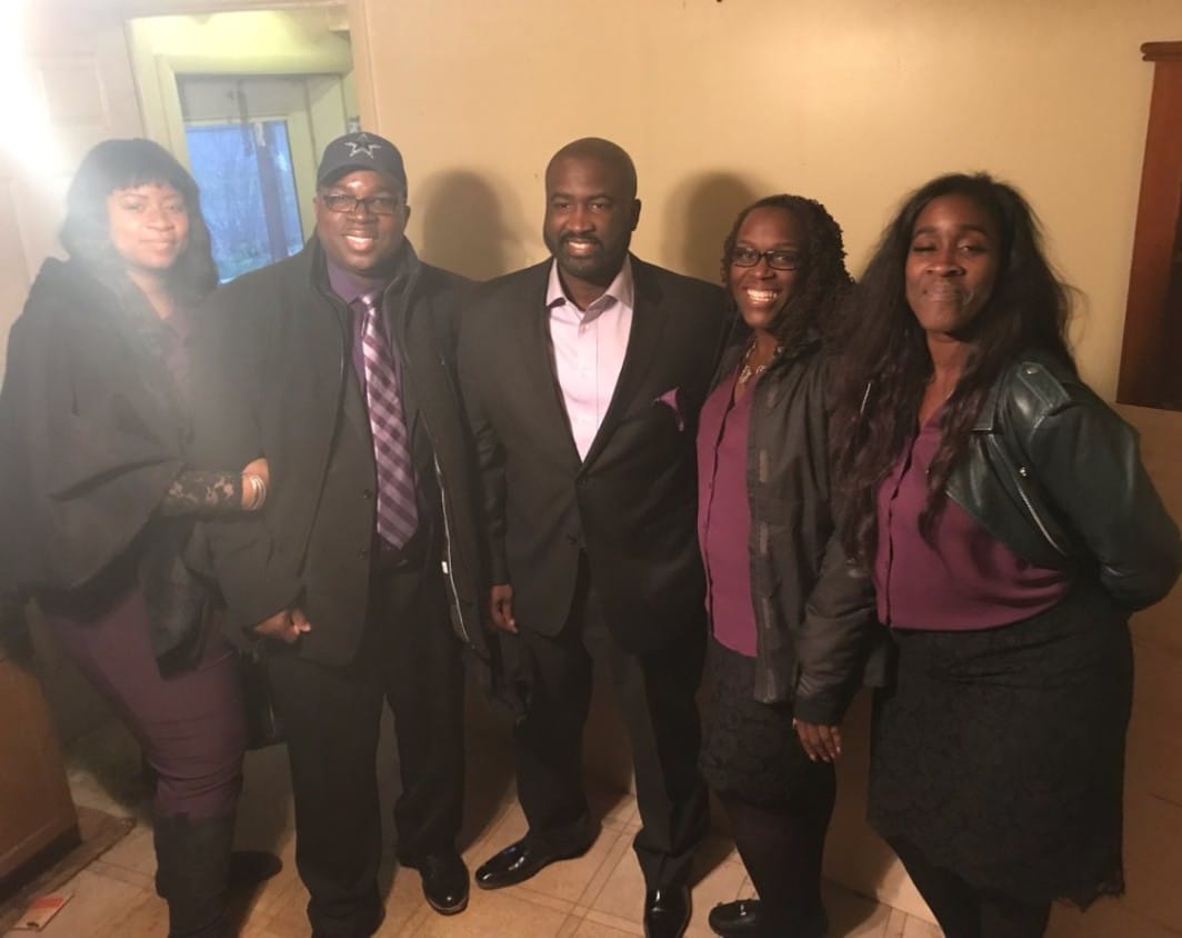 From left: Tamika, Eric, Trevor, Danielle and Kristin. Trevor was the youngest of six.