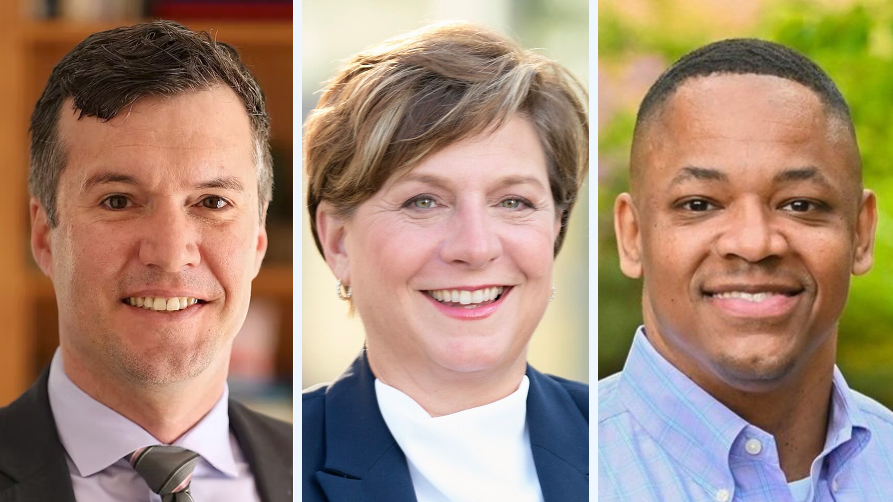 Candidates for Anne Arundel County Executive include, from left, James Kitchin, special assistant to Anne Arundel County Executive Steuart Pittman; Anne Arundel County Councilwoman Allison Pickard; and Anne Arundel County Councilman Pete Smith.