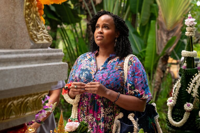 Natasha Rothwell as Belinda Lindsey in Season 3, Episode 1 of "The White Lotus" on HBO.