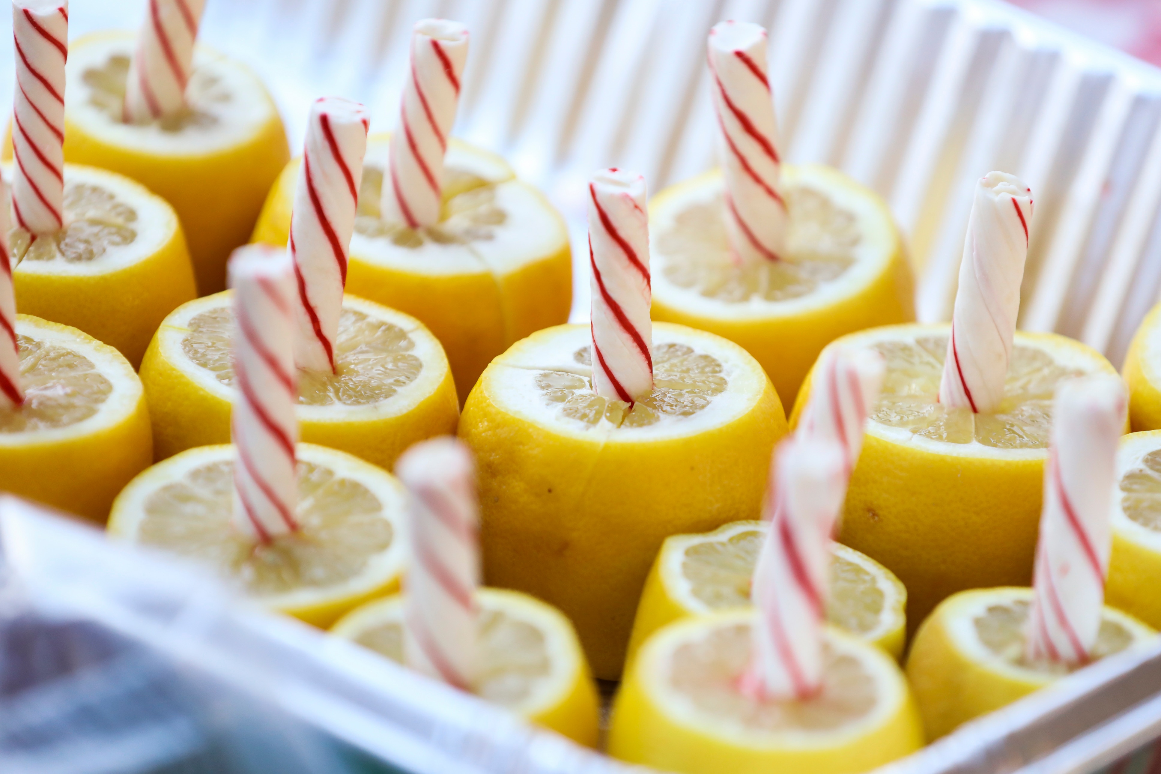 Lemon sticks, which feature a peppermint stick in a piece of fruit, are a Baltimore tradition going back more than 100 years.