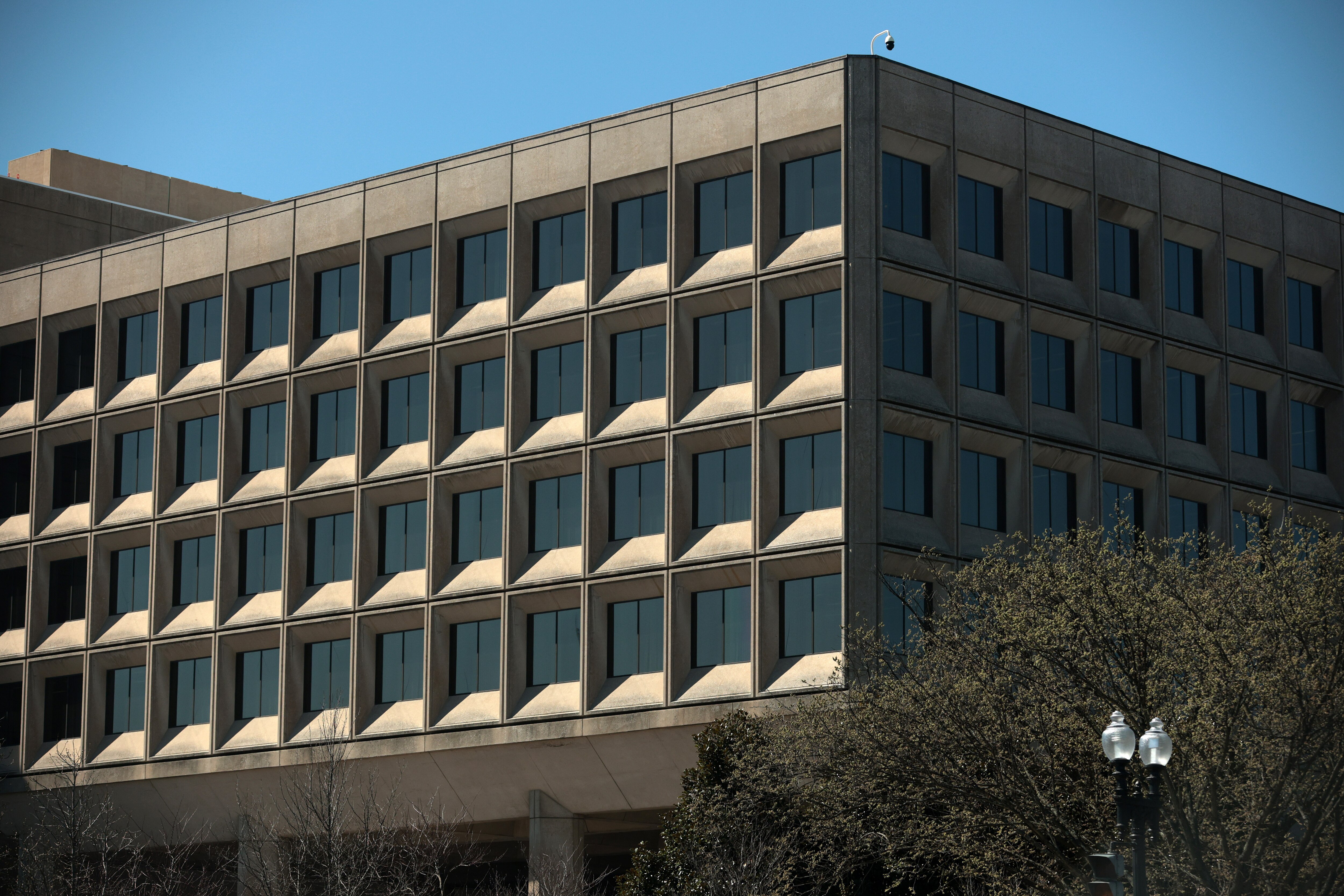 WASHINGTON, DC - MARCH 18: The exterior of the U.S. Department of Energy on March 18, 2025 in Washington, DC. The Trump administration announced on Monday it is releasing the second loan disbursement worth $56.7 million to Holtec International to restart the Palisades Nuclear Plant.