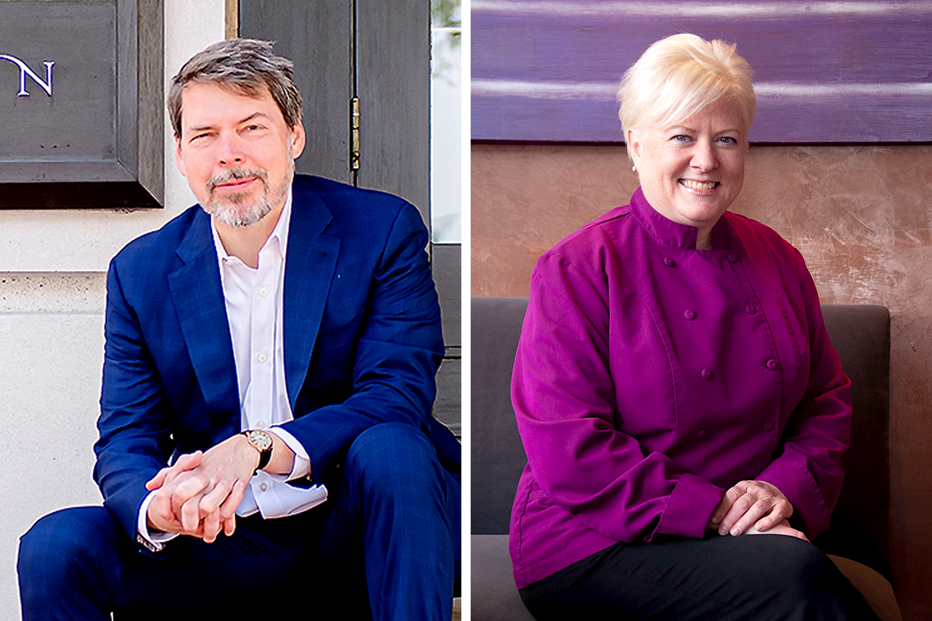 Tony Foreman, left, and Cindy Wolf