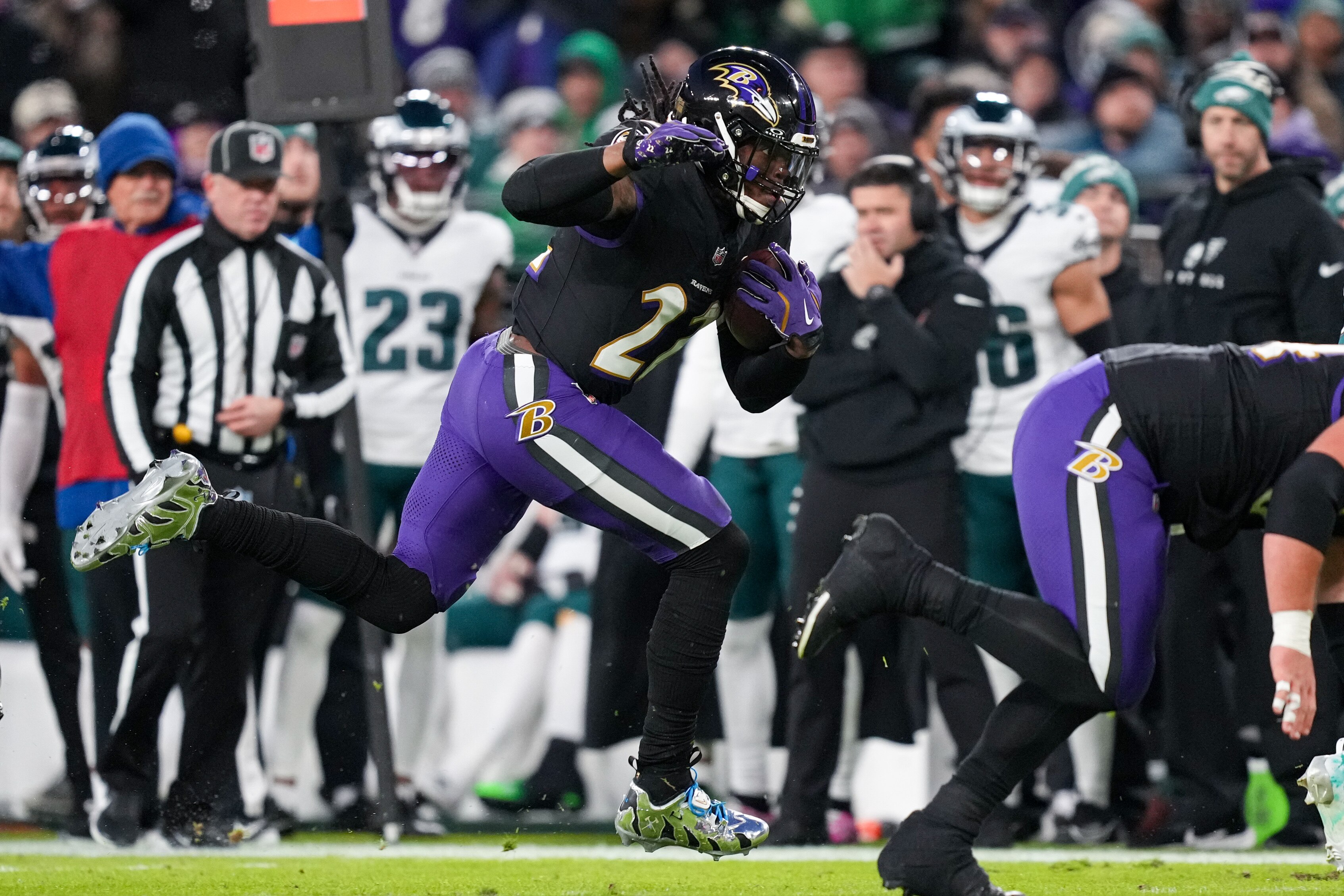 Ravens running back Derrick Henry will test one of the NFL’s lesser run defenses Sunday against the New York Giants.