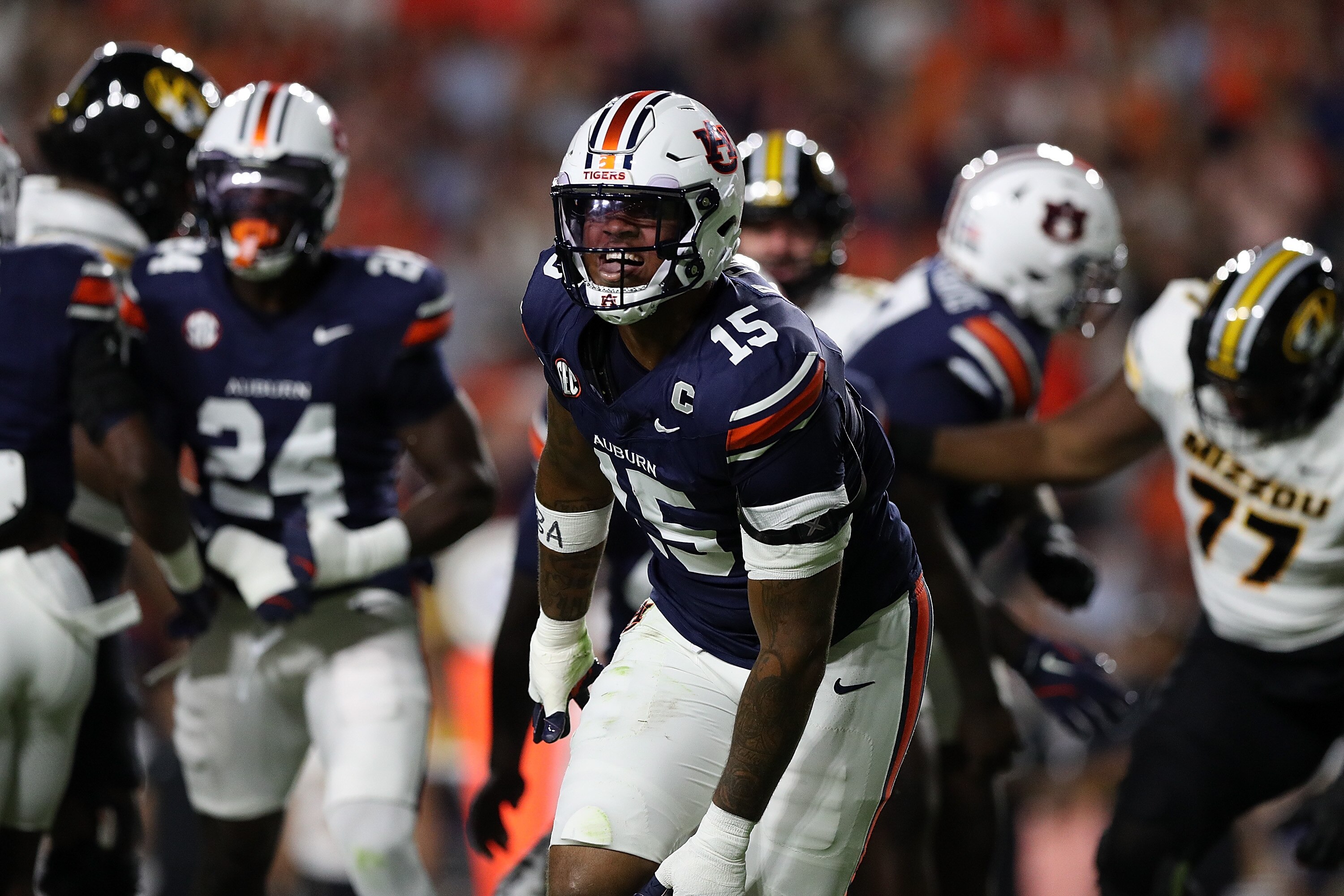Keldric Faulk of Auburn could help the Ravens on the edge after they had one of the league’s worst pressure rates this season.