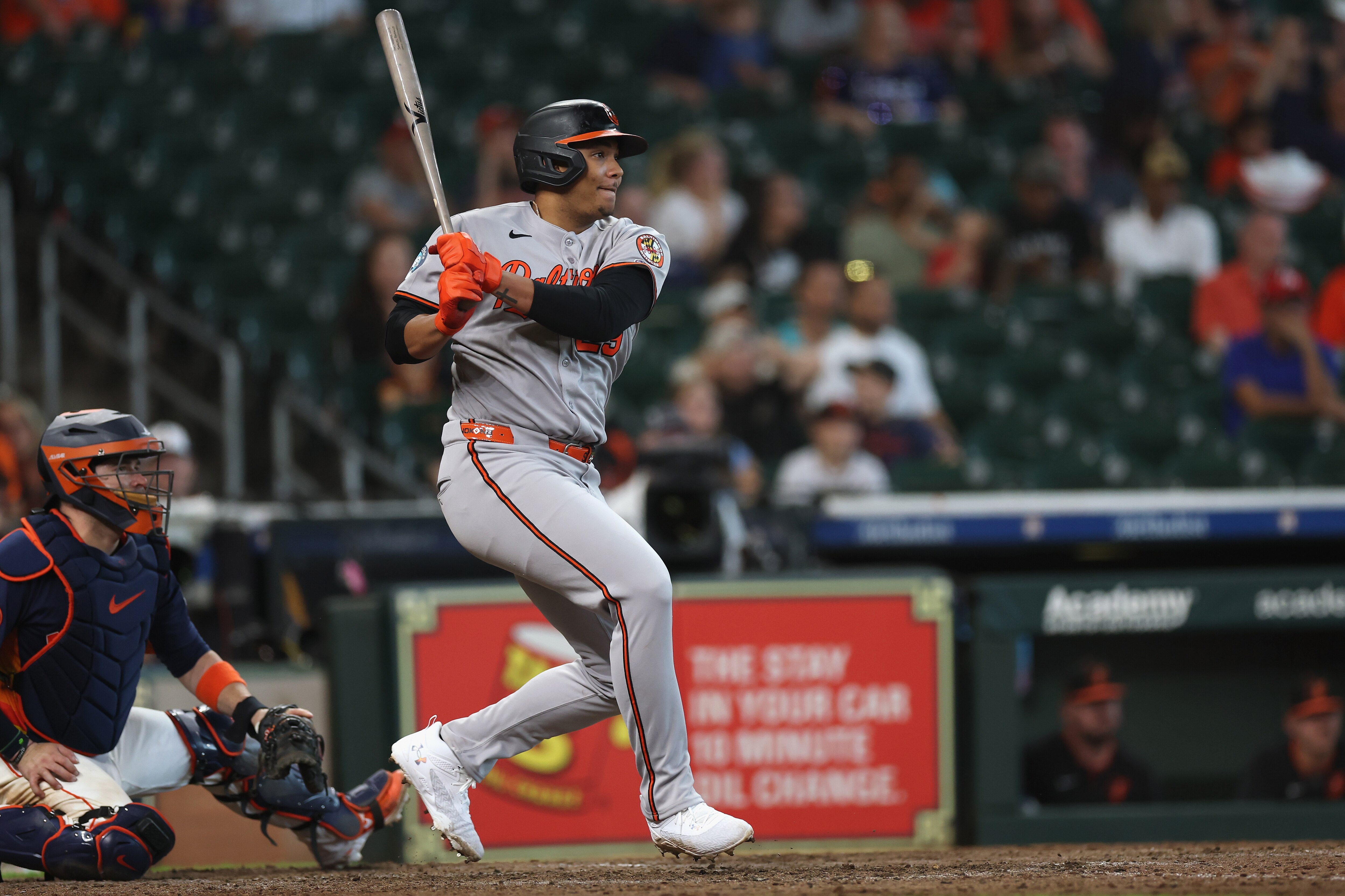 Samuel Basallo has five hits and five runs batted in after 21 major league at-bats.