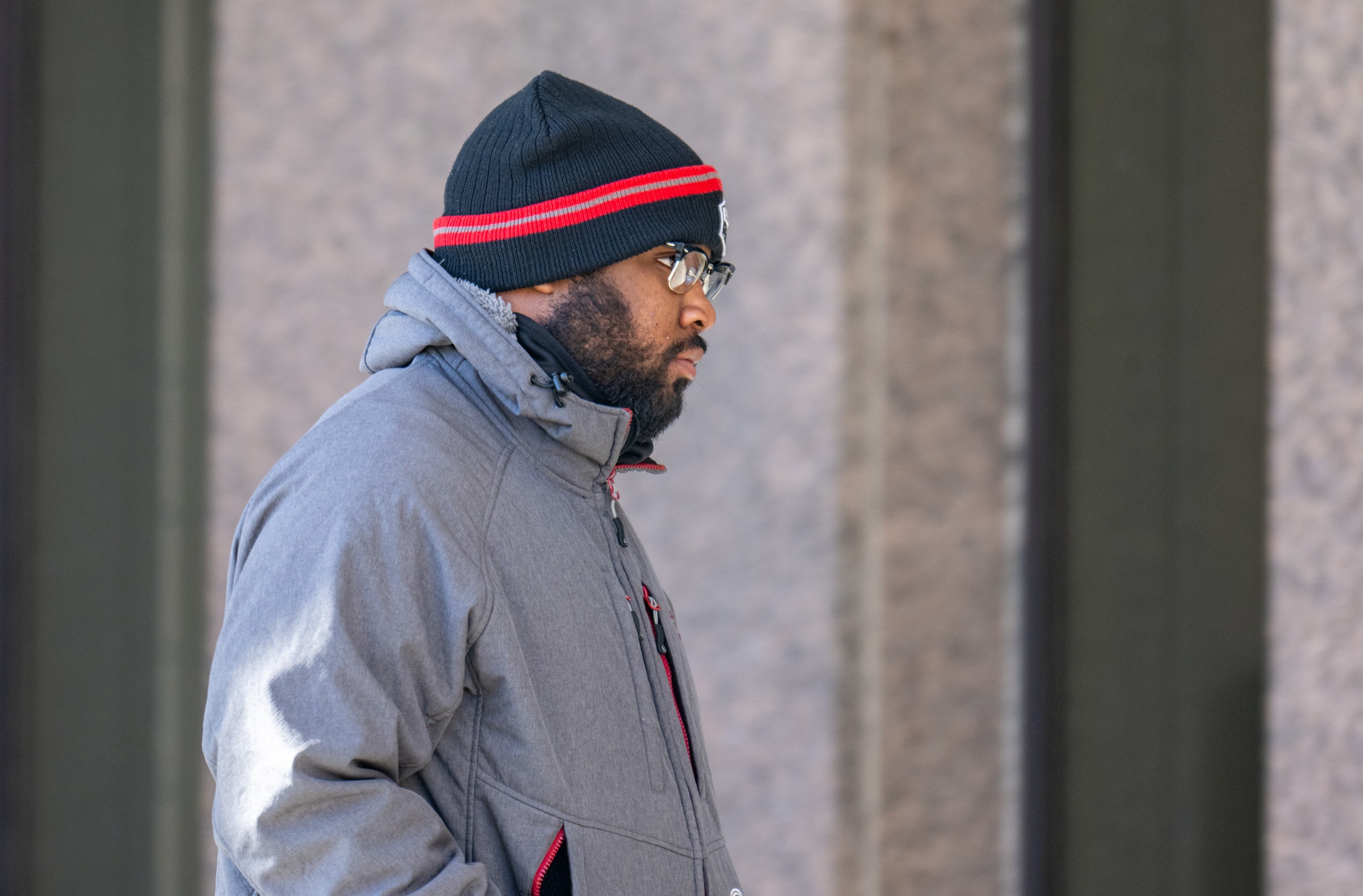 Dazhon Darien arrives to Baltimore County Circuit Court on Monday, January 27, 2025. Darien was arrested on a federal warrant upon arrival.