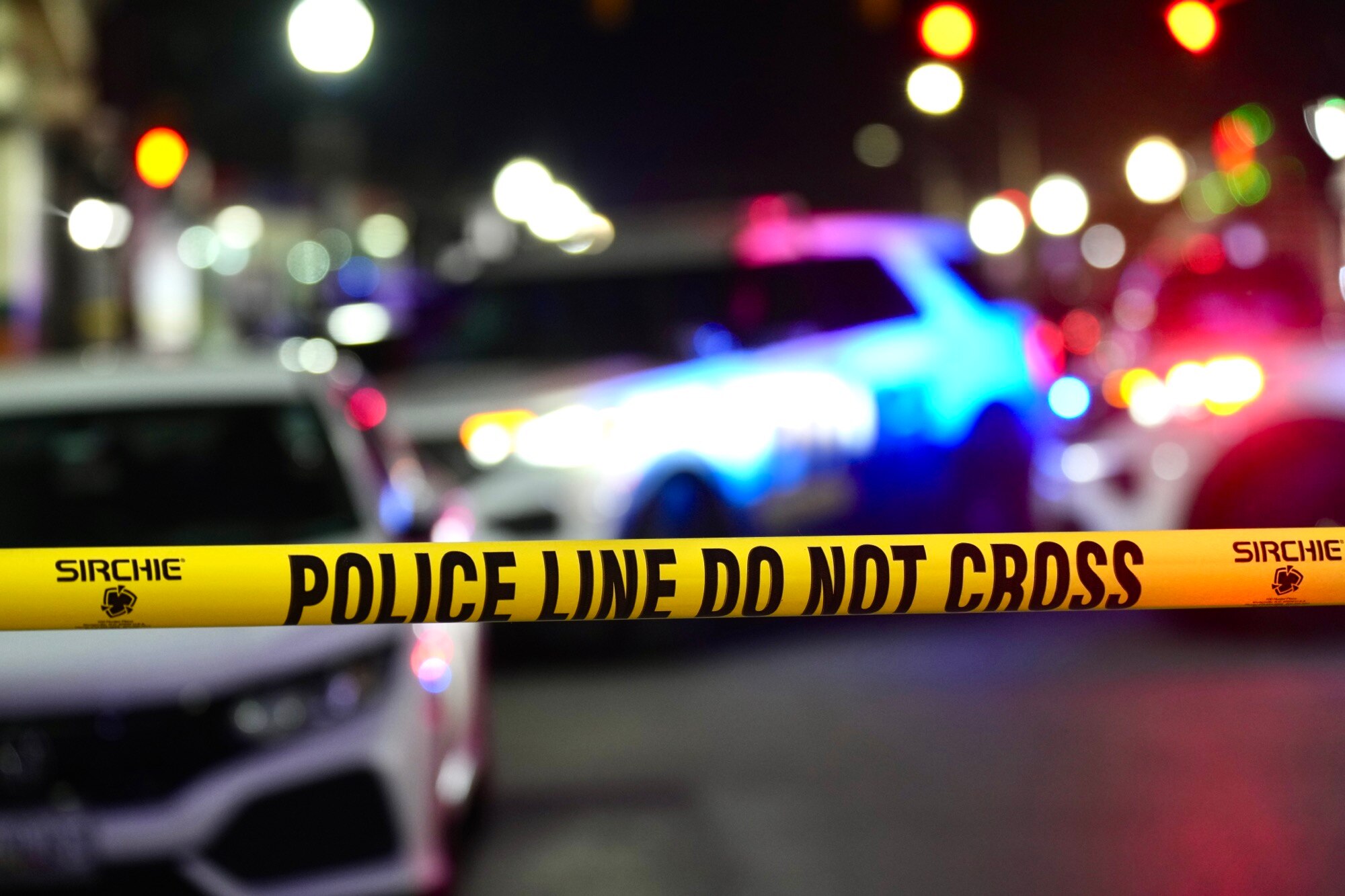 Police tape seen at the intersection of Pennsylvania Ave and Lauren Street.