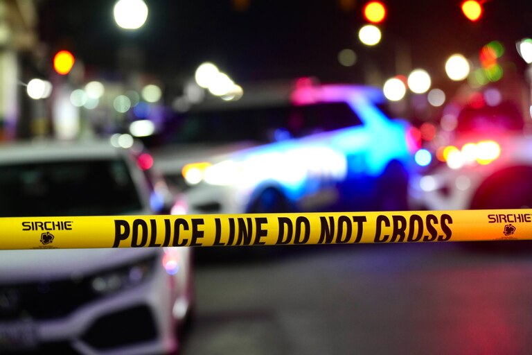 Police tape seen at the intersection of Pennsylvania Ave and Lauren Street.