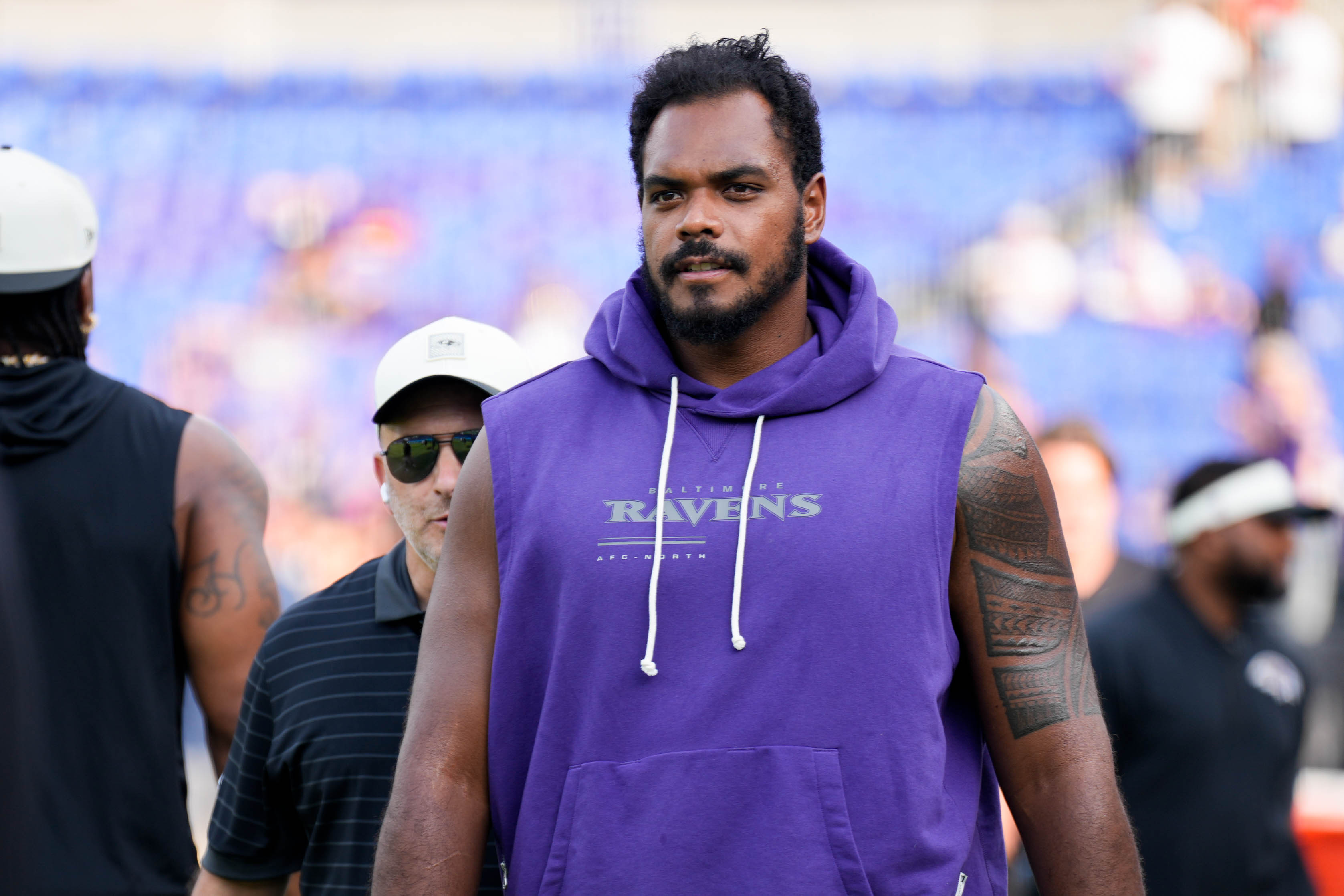 Ravens offensive tackle Ronnie Stanley missed practiced all week because of a toe injury.