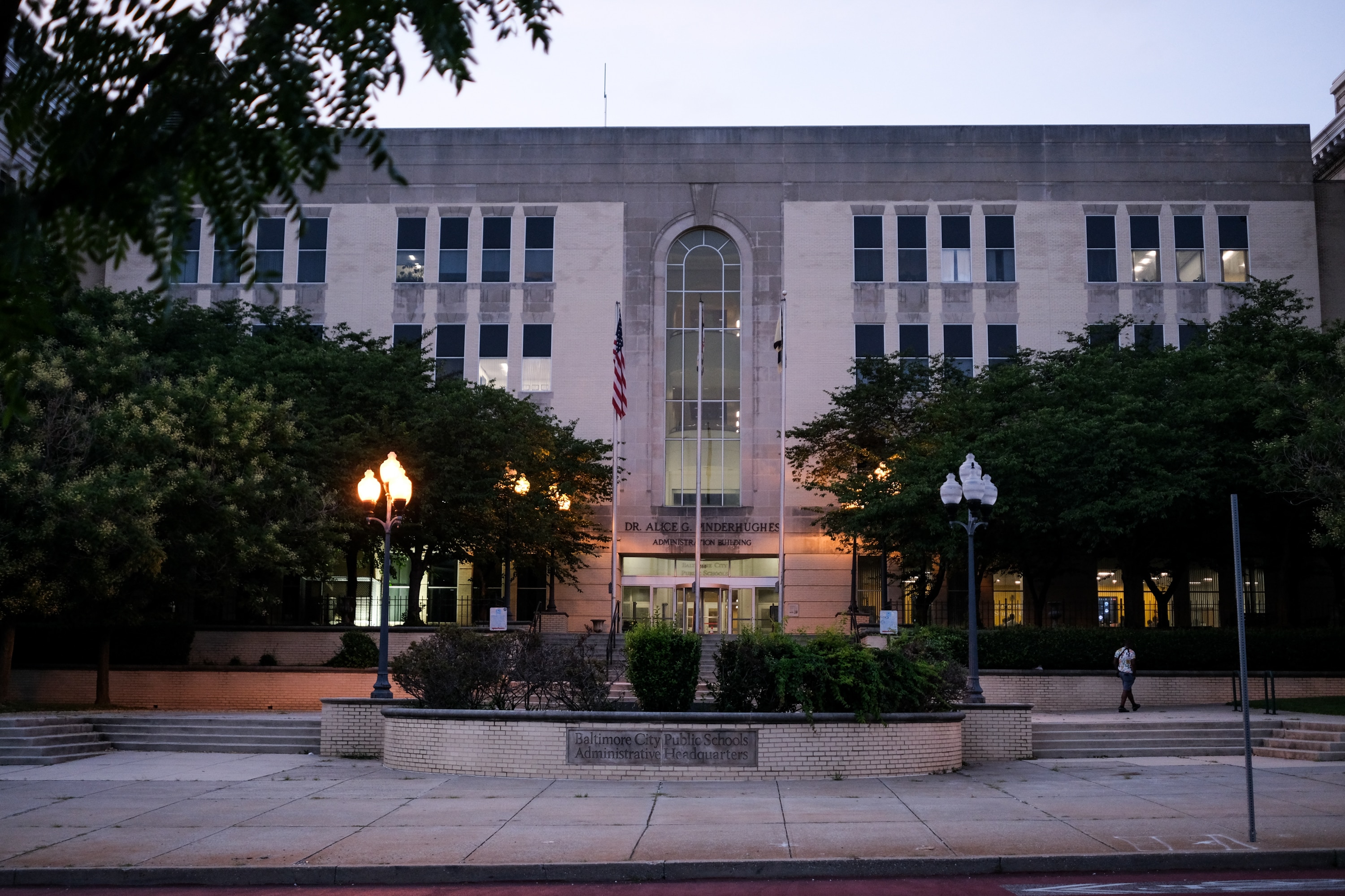 The Baltimore City Public Schools Administrative Headquarters at 200 E North Avenue in Baltimore, on Tuesday, July 22, 2025.
