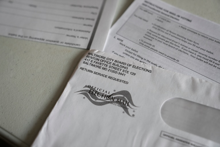 Nick Frisone's long lost 2020 ballot after arriving in the mail two years late.