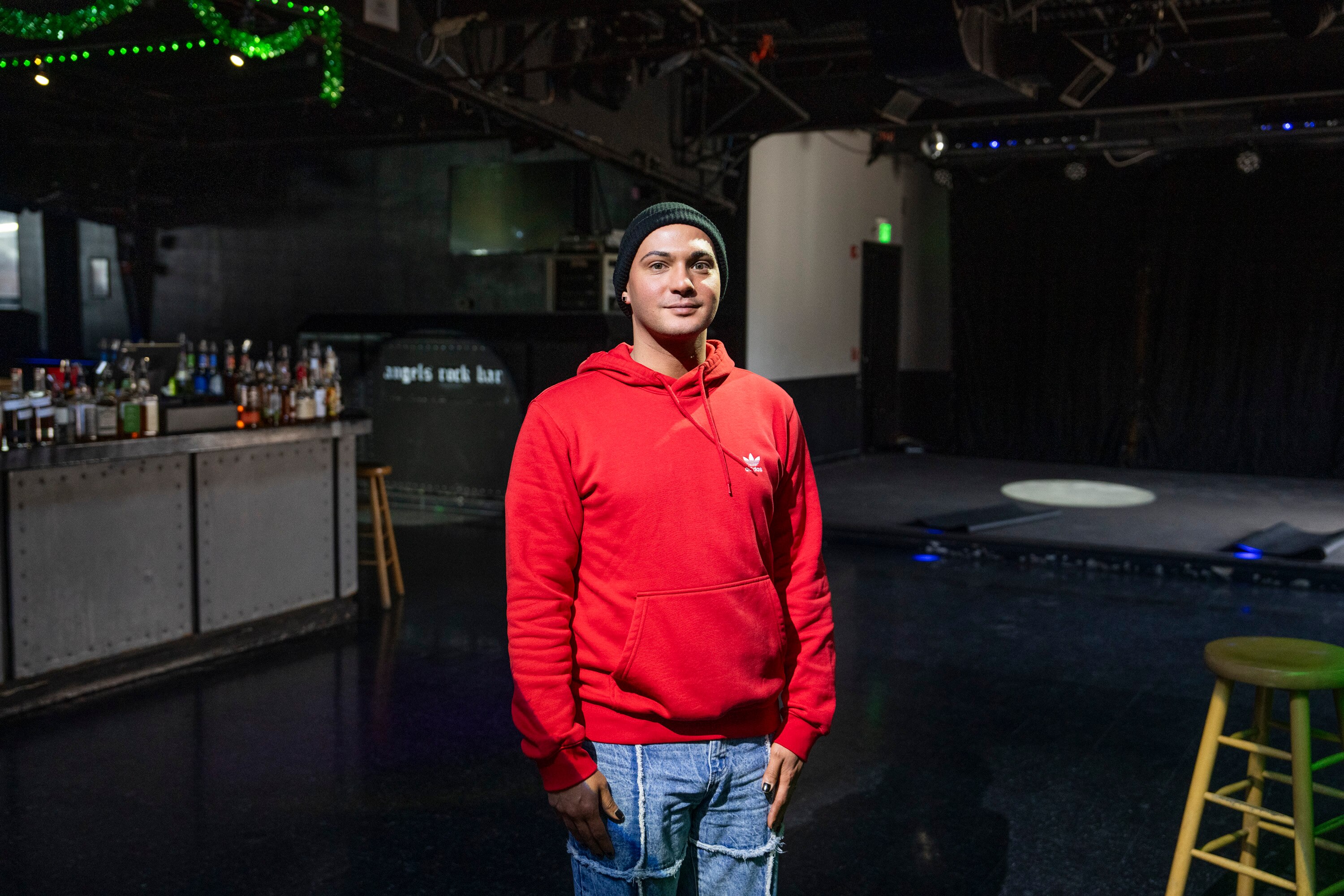 Ryan Butler, also known as drag performer Brooklyn Heights, stands in the space at Power Plant Live! that will house Club 4.