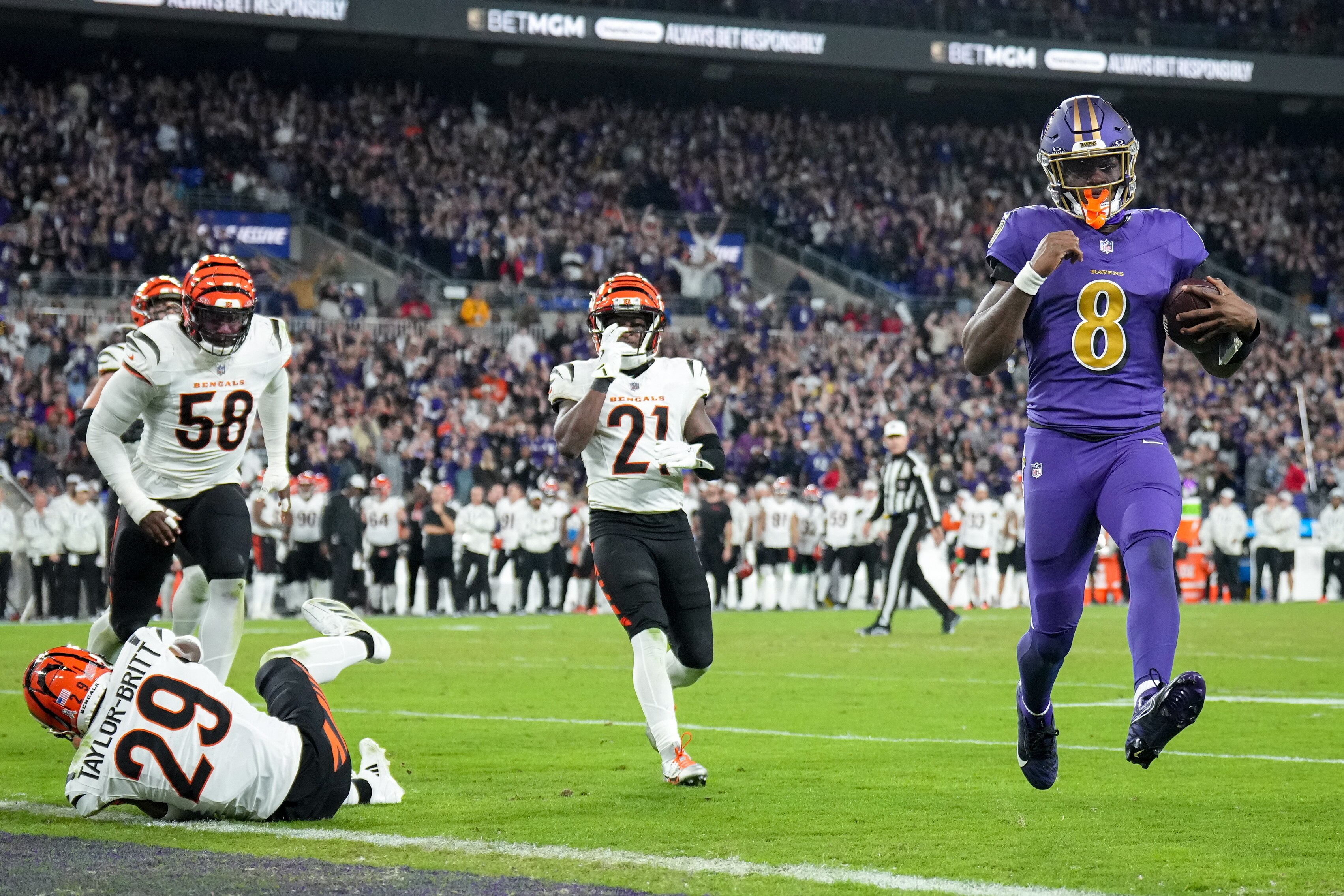 The Ravens will play both of their games against the Cincinnati Bengals in a three-week span late in the season.