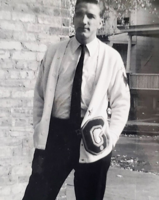 James “Jim” Morgan at Calvert Hall in his youth.