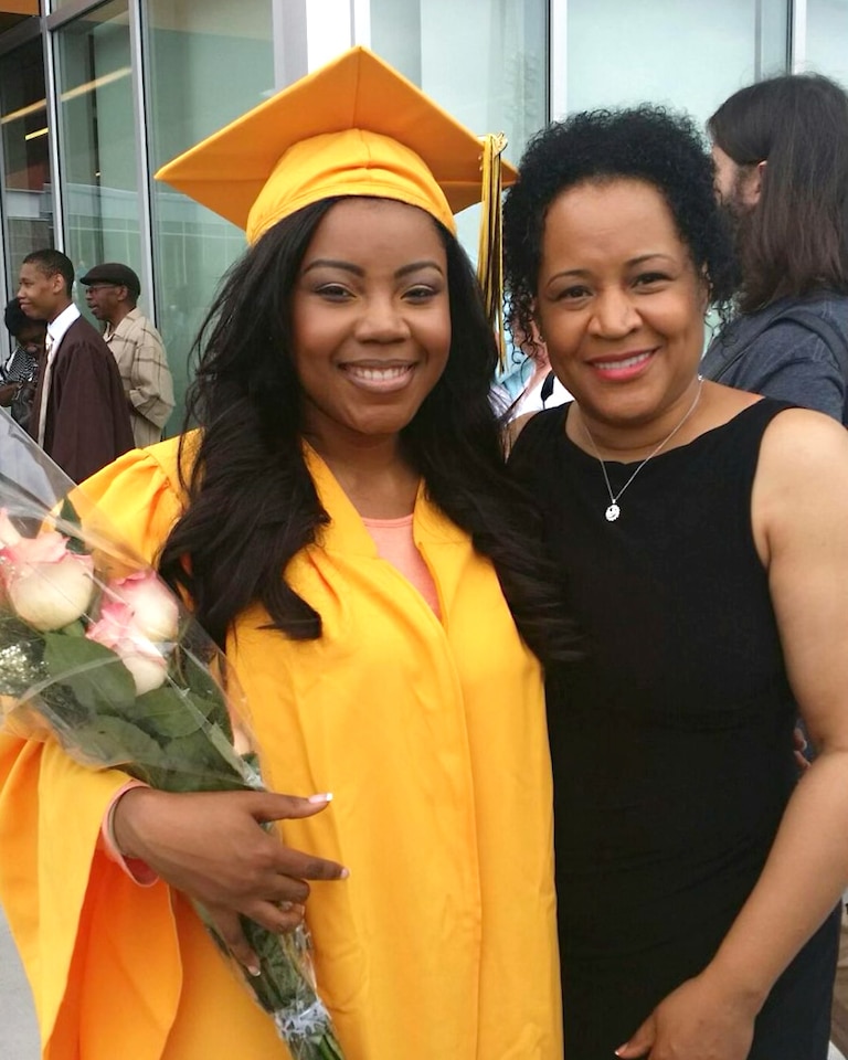 Shina Parker and her daughter, Destiny.