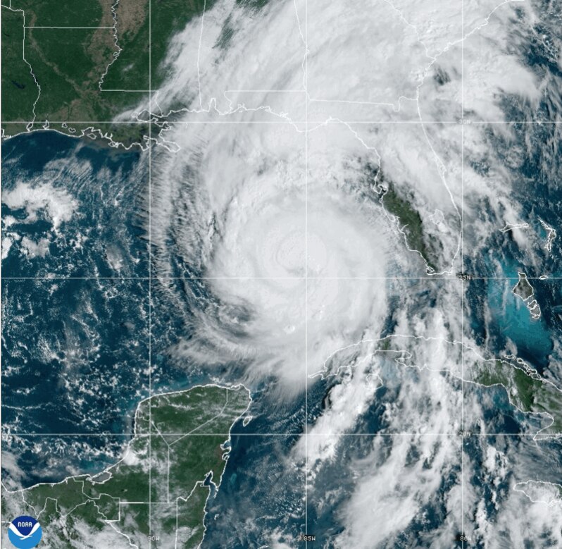 Hurricane Helene made landfall over Florida on Thursday evening.
