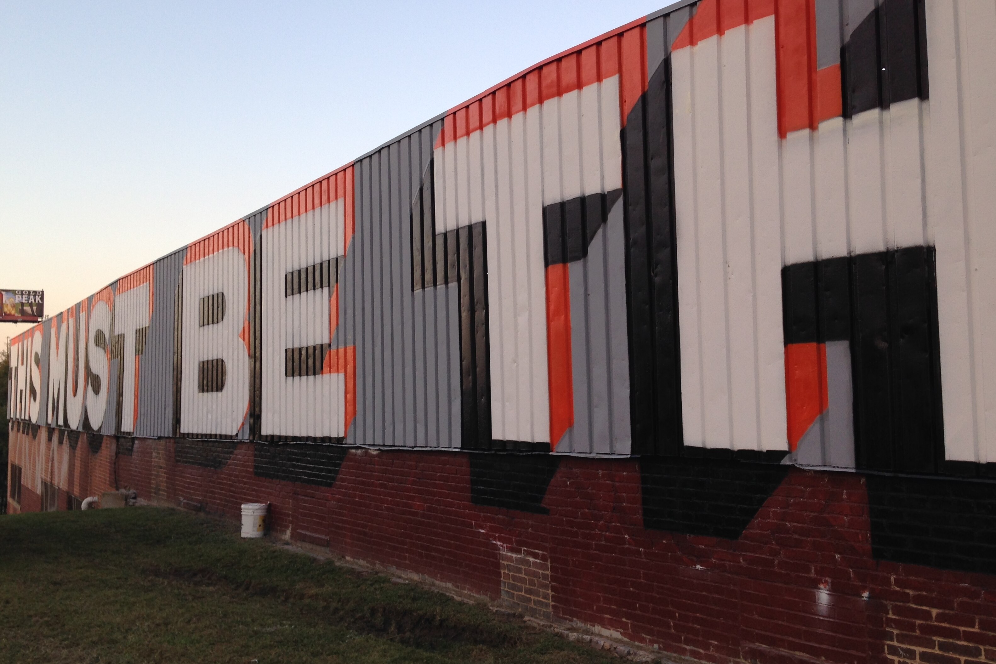 A mural in Baltimore that used to read "THIS MUST BE THE PLACE" was painted by Stephen Powers, known as ESPO. The new tenants of the building have painted over it.