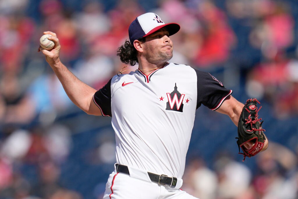 Kyle Finnegan of the Washington Nationals carries a 2.23 ERA with 1.02 WHIP and is still arbitration eligible next year. (Photo by Jess Rapfogel/Getty Images)