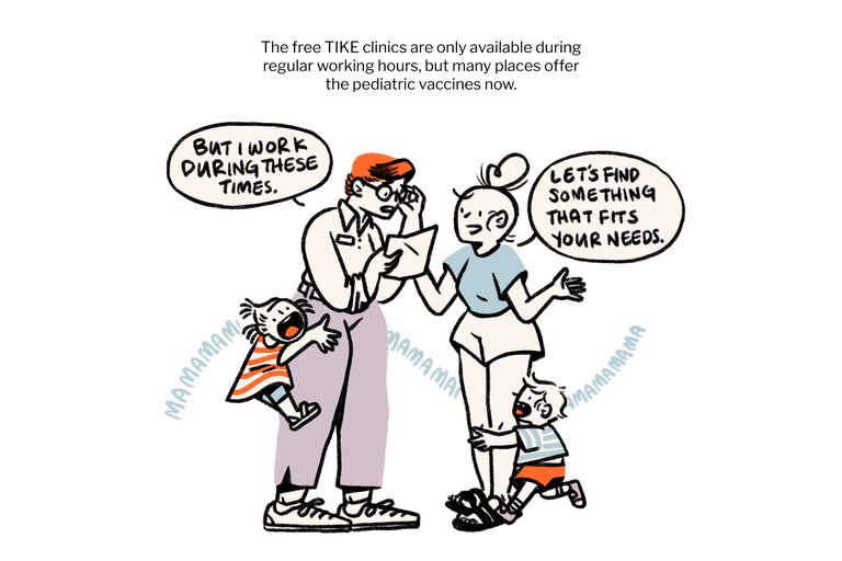 Free TIKE clinics are only available during regular working hours, but there are other options.