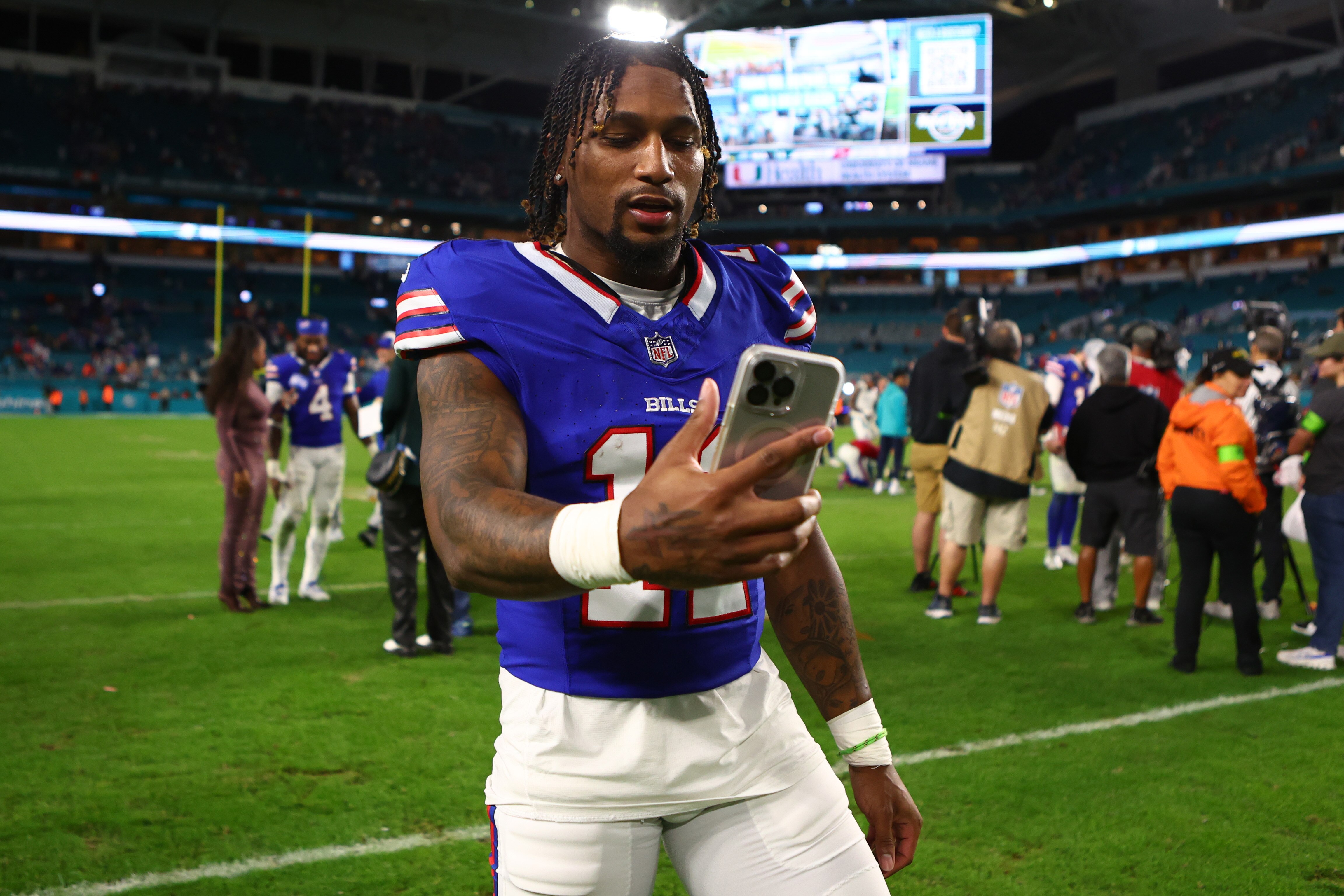 Deonte Harty, pictured last year as a member of the Buffalo Bills, was an All-Pro returner as a rookie with the New Orleans Saints.