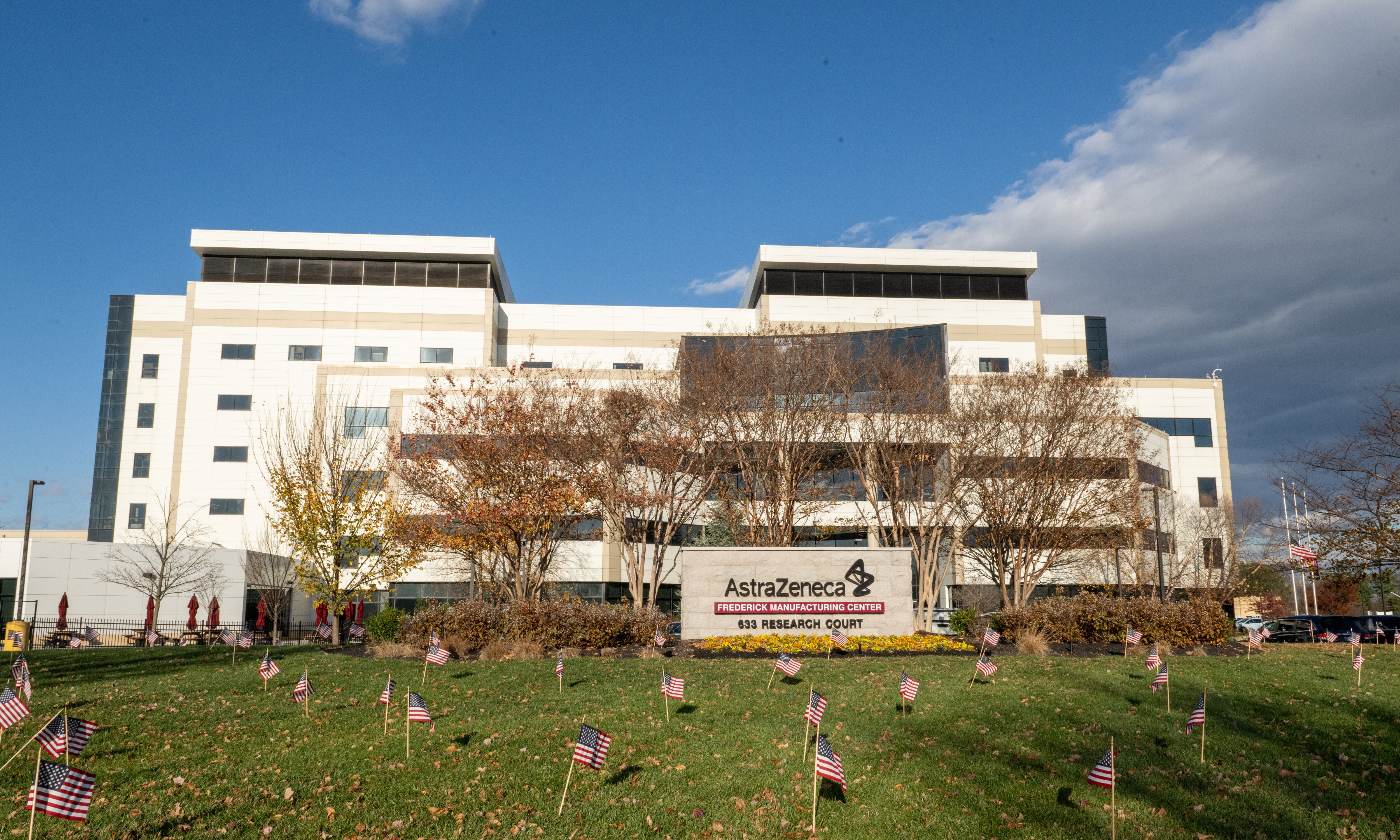 AstraZeneca said it would invest $2 billion in Maryland plants, including in Frederick, shown here, where it will double capacity.