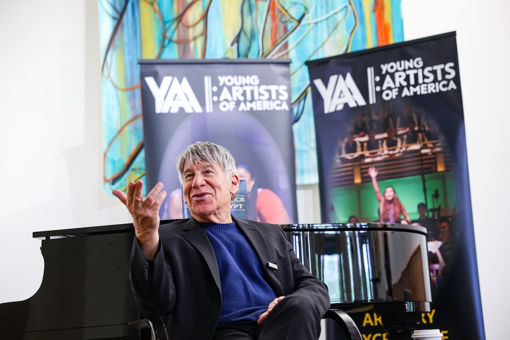 Stephen Schwartz, the acclaimed Broadway composer behind The Prince of Egypt, during an interview at Strathmore Music Center in Silver Spring, Md. Schwartz worked with students from Young Artists of America, based in North Bethesda, on their production of the musical he composed.