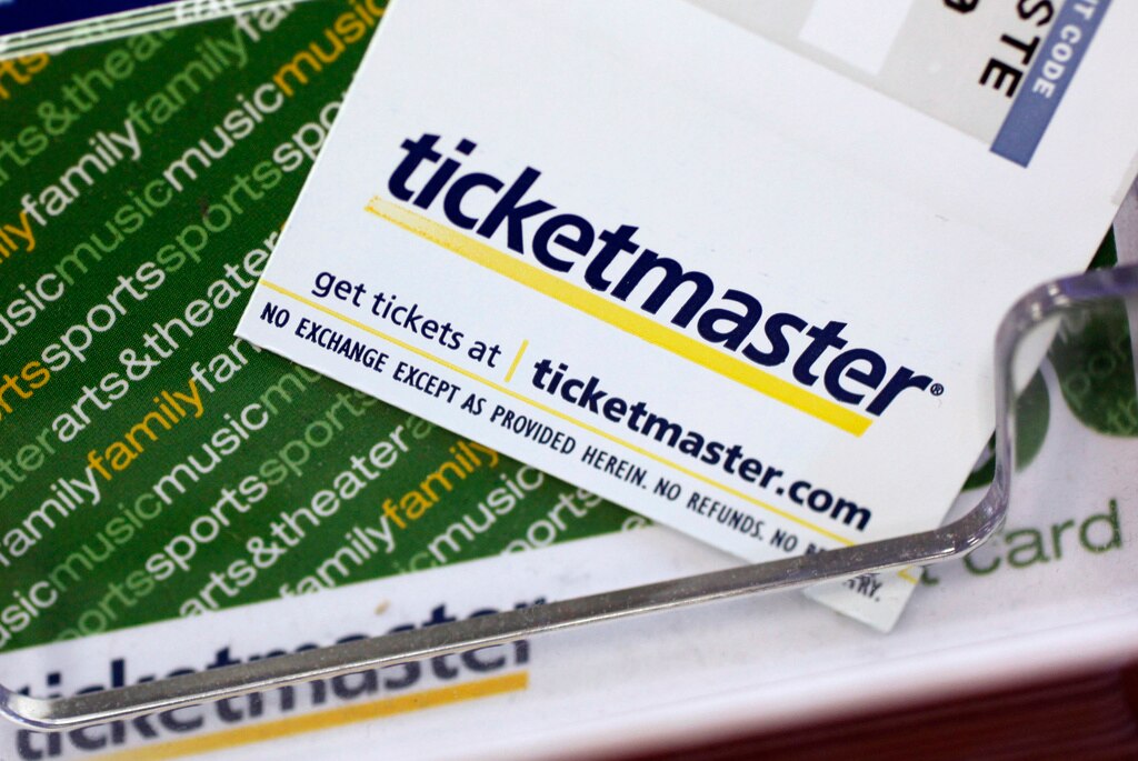 Ticketmaster tickets and gift cards are shown at a box office in San Jose, Calif., May 11, 2009.