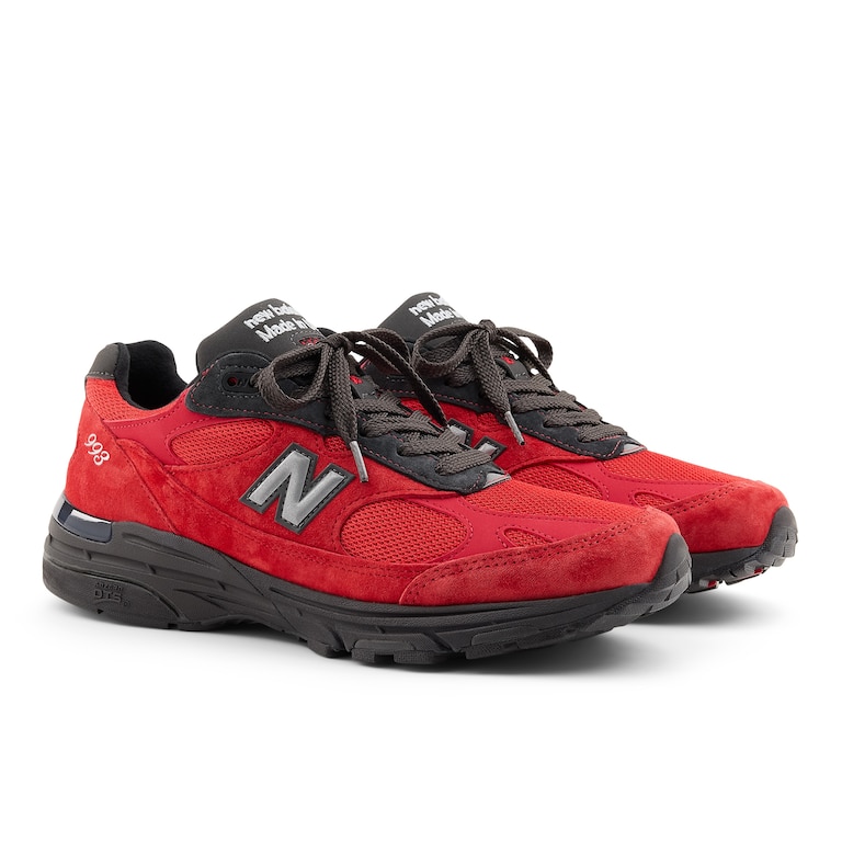 The New Balance 993 “Baltimore” sneaker, one half of the “Baltimore vs. DC” pack, releases on Thursday.