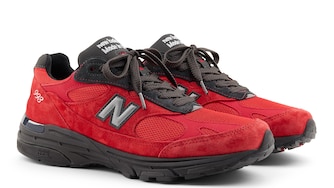 The New Balance 993 “Baltimore” sneaker, one half of the “Baltimore vs. DC” pack, releases on Thursday.