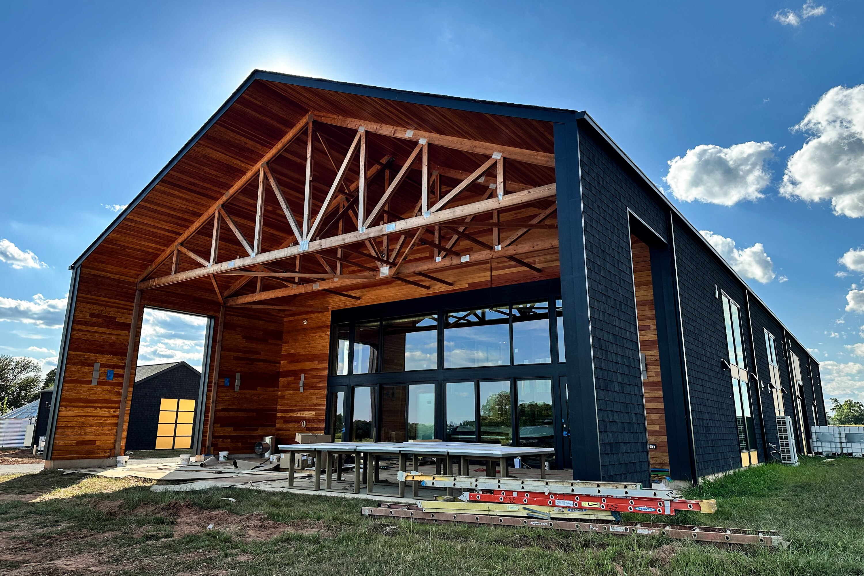 Megan Draheim and David Harris bought a farm in Boyds in 2021 and have been constructing a distillery and tasting room that is scheduled to open Oct. 12.