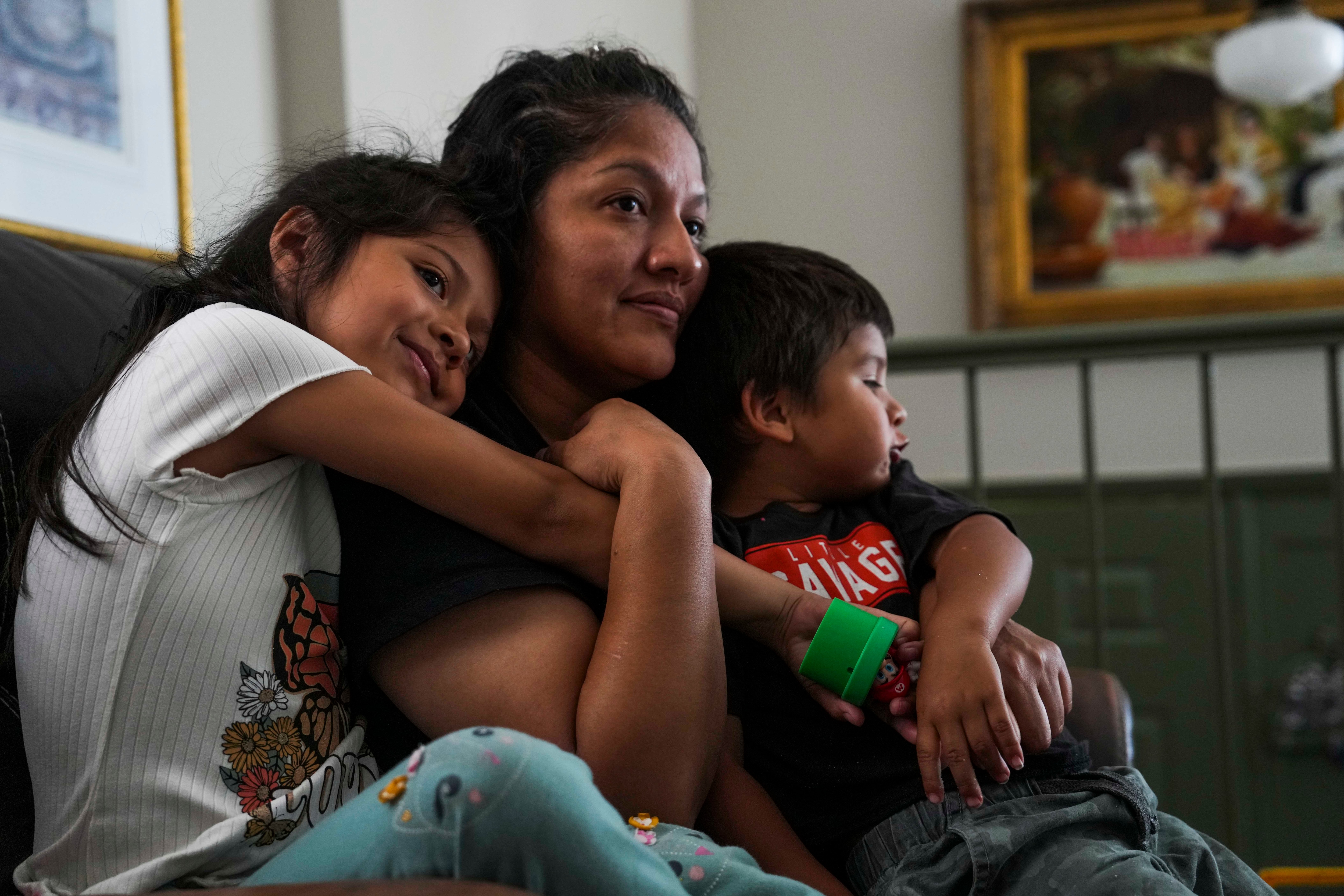 Sandra Mireles-Perez, the widow of Nick Mireles, shares stories about her husband after he was killed in a mass shooting in Annapolis on June 11, 2023. He left behind eight children.